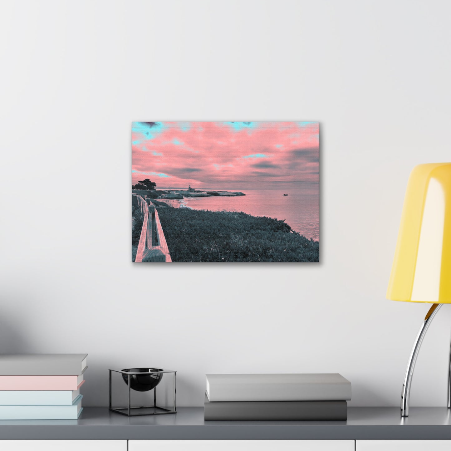 Red Lighthouse Canvas Print - Alja Design