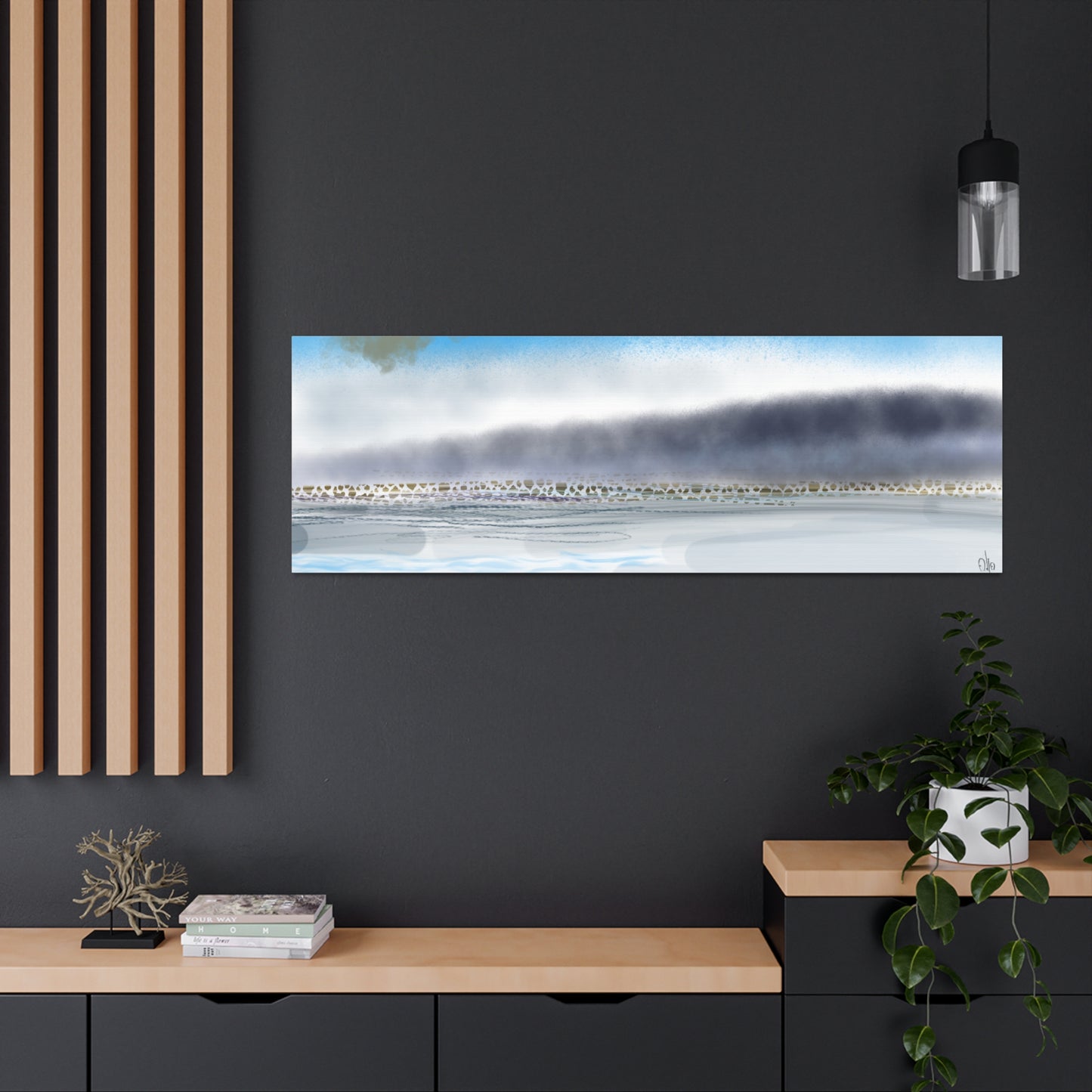 Abstract Coastal 1 Canvas Print - Alja Design