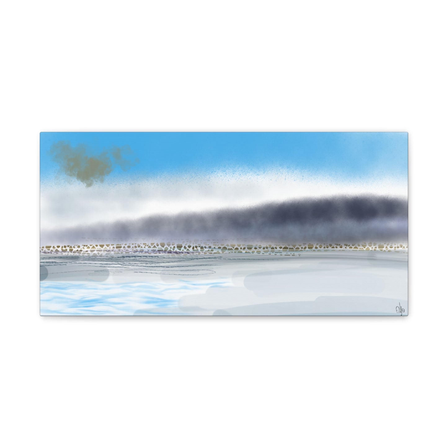 Abstract Coastal 1 Canvas Print - Alja Design