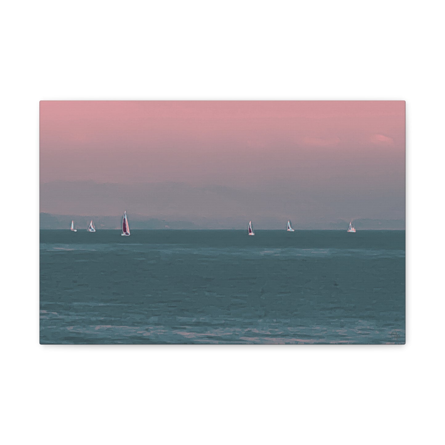 Six on the Water Canvas Print - Alja Design
