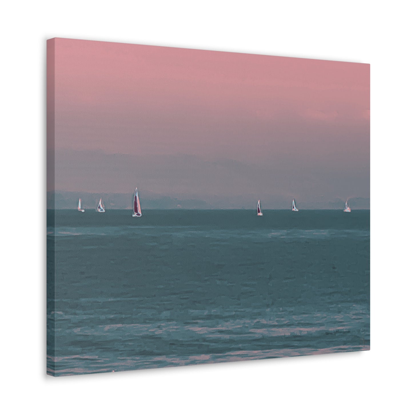Six on the Water Canvas Print - Alja Design
