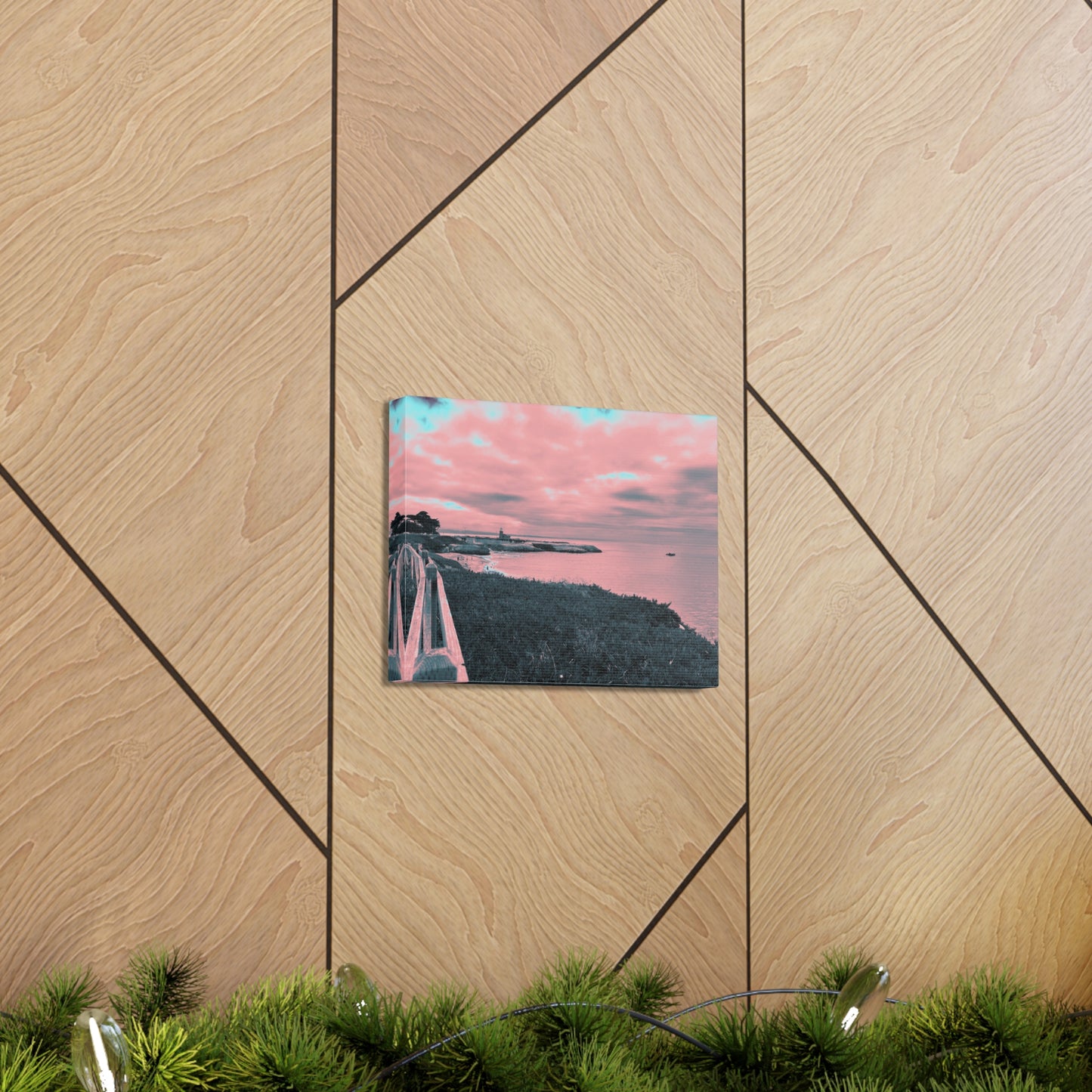 Red Lighthouse Canvas Print - Alja Design