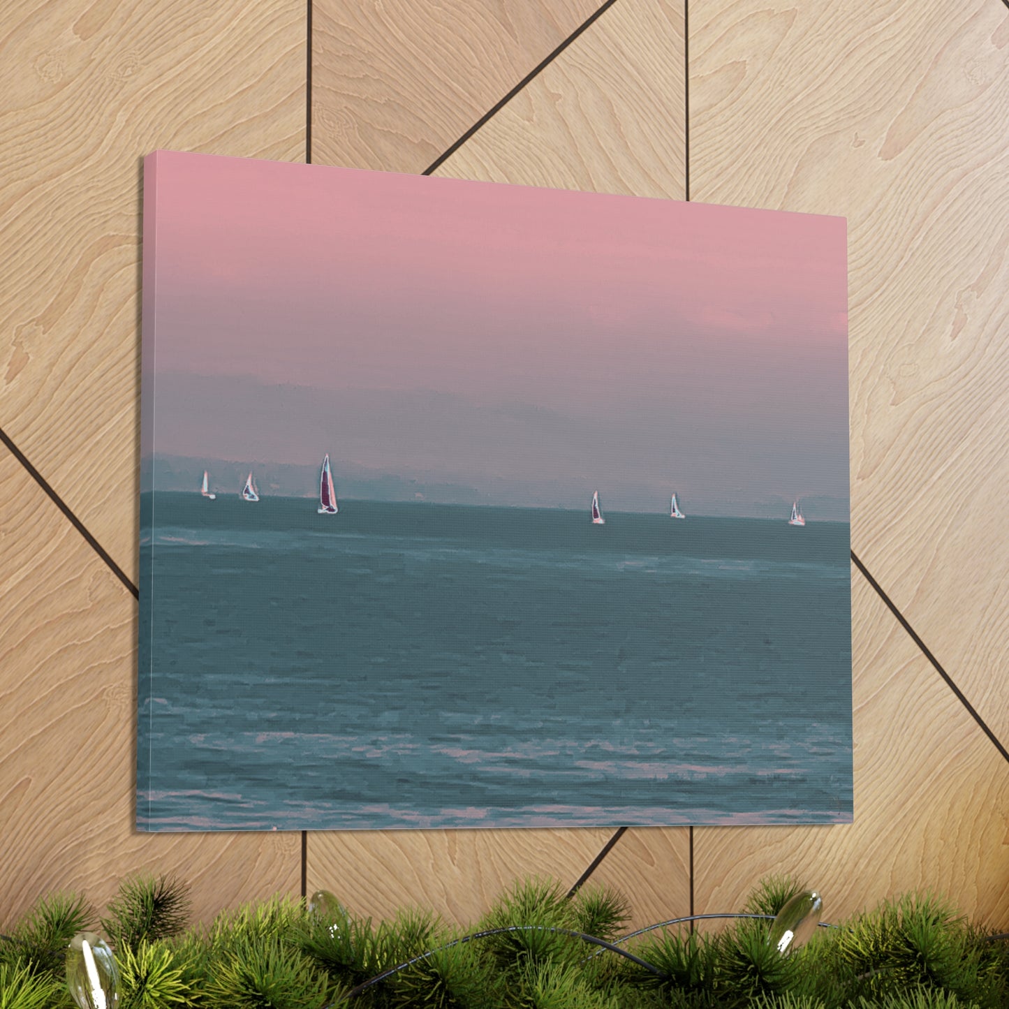 Six on the Water Canvas Print - Alja Design