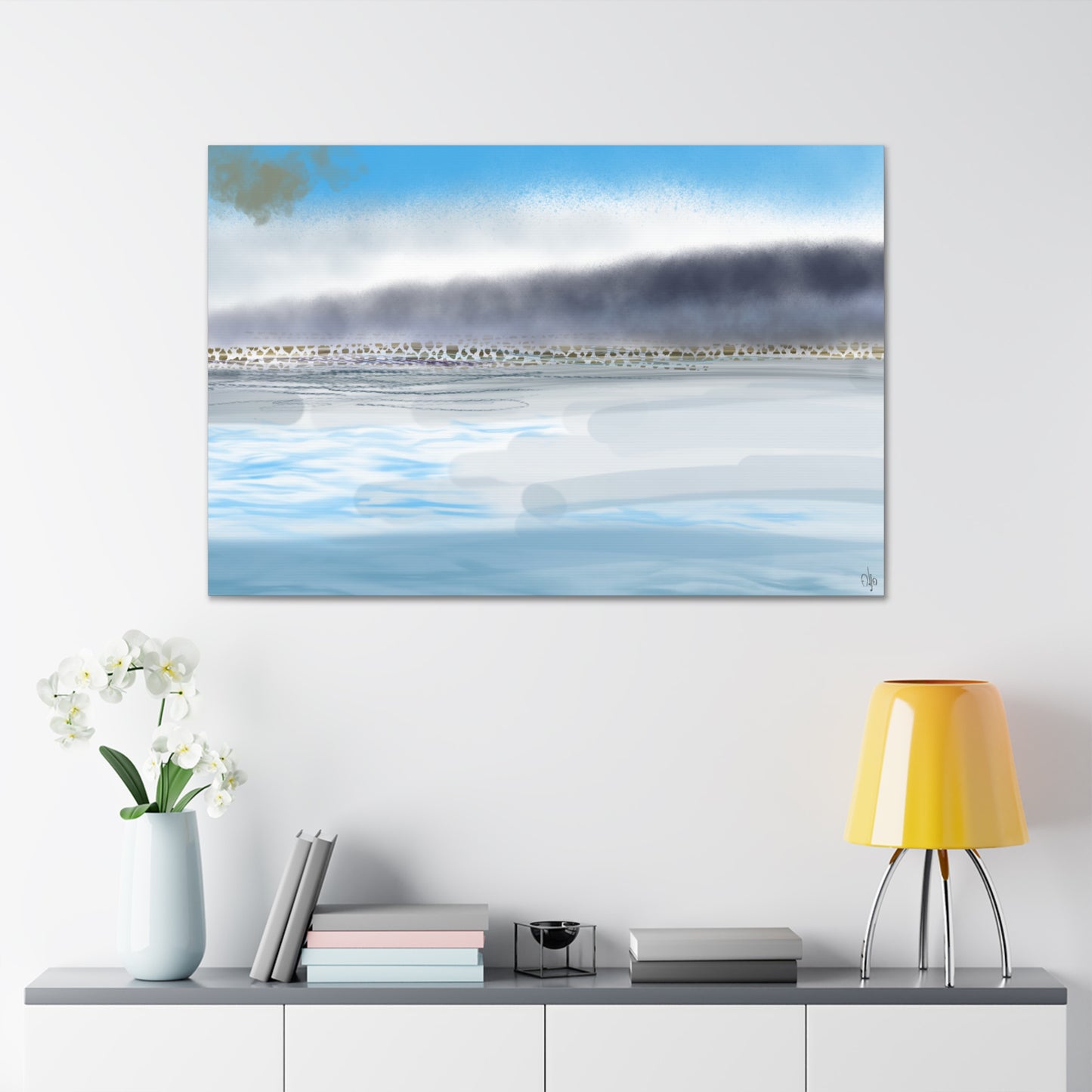 Abstract Coastal 1 Canvas Print - Alja Design