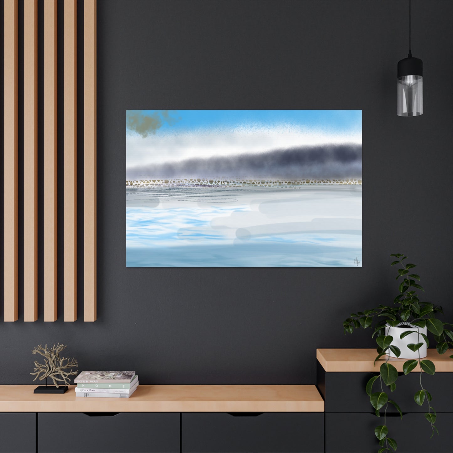 Abstract Coastal 1 Canvas Print - Alja Design