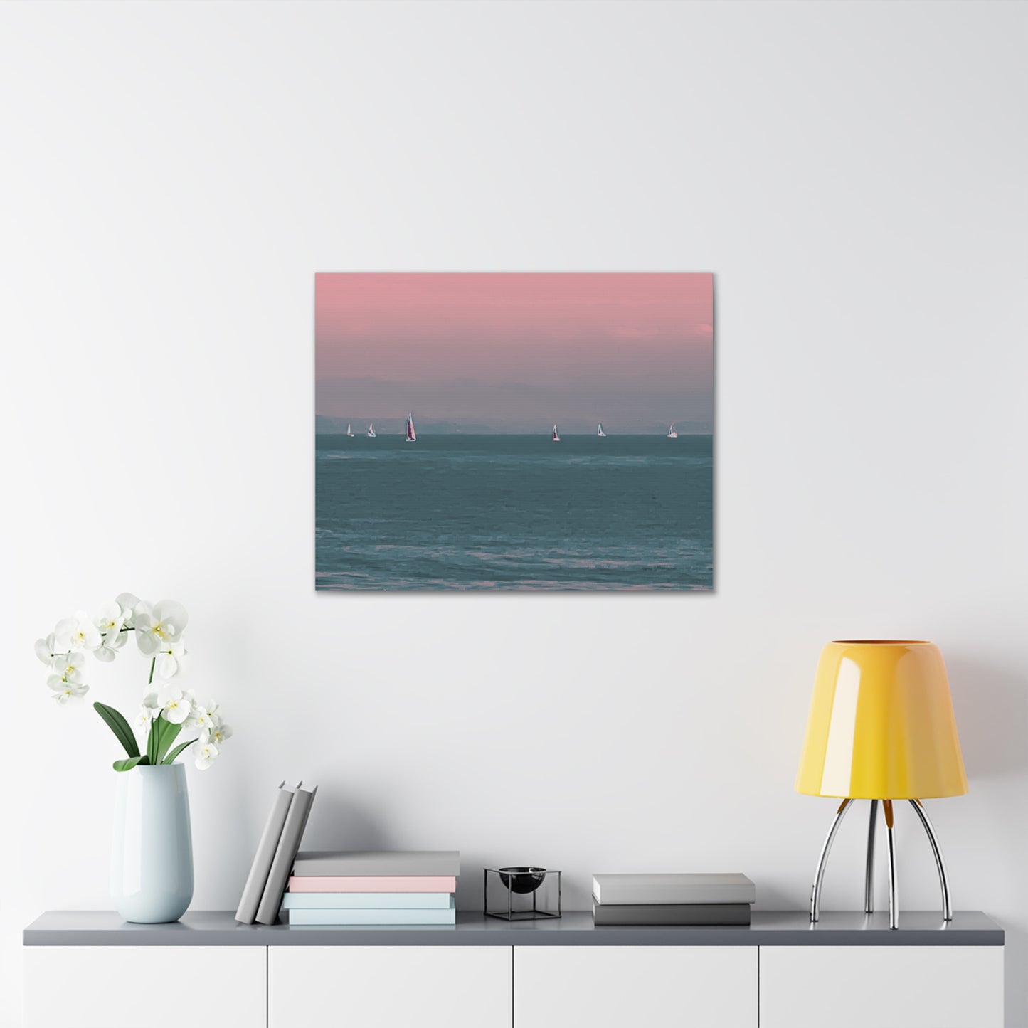 Six on the Water Canvas Print - Alja Design