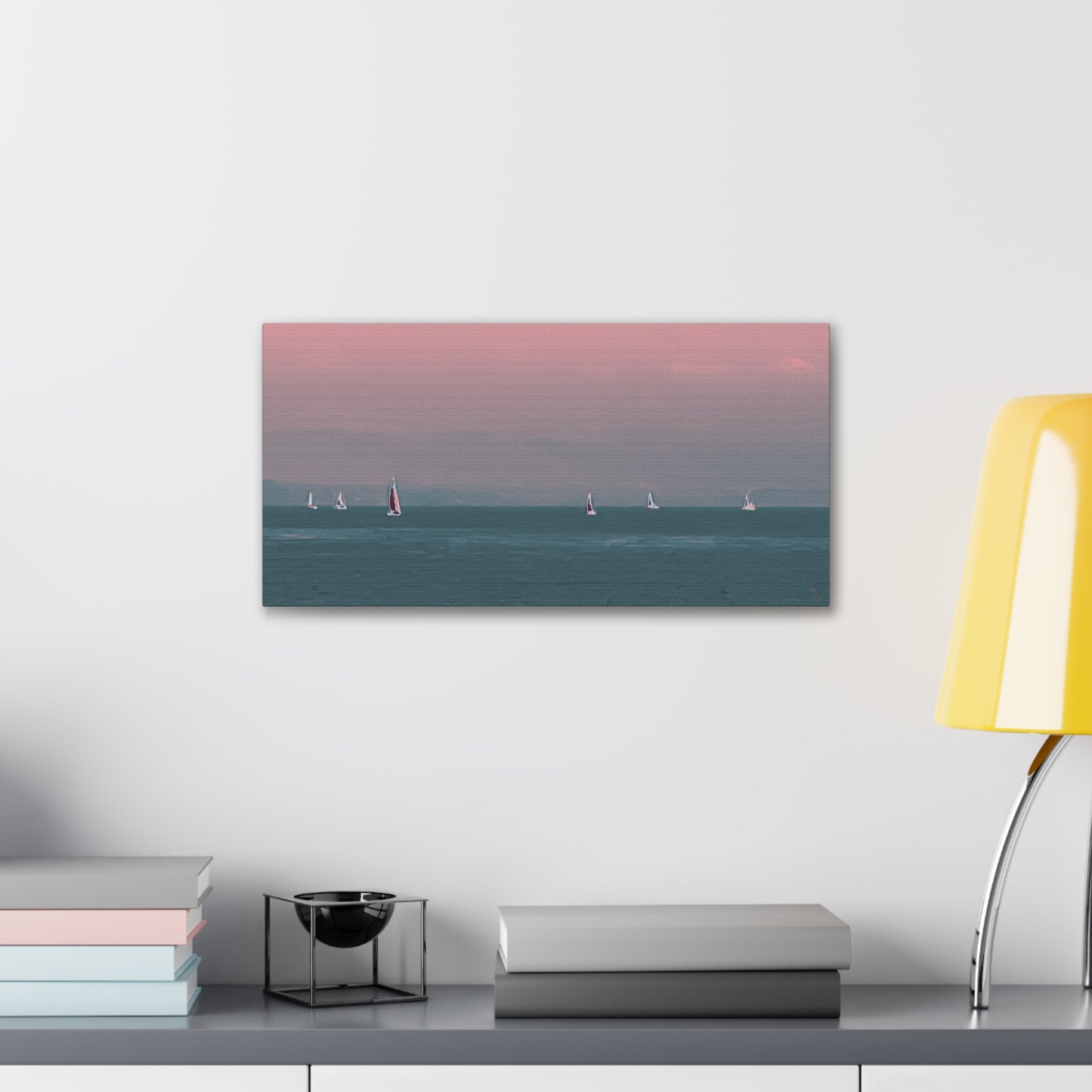Six on the Water Canvas Print - Alja Design