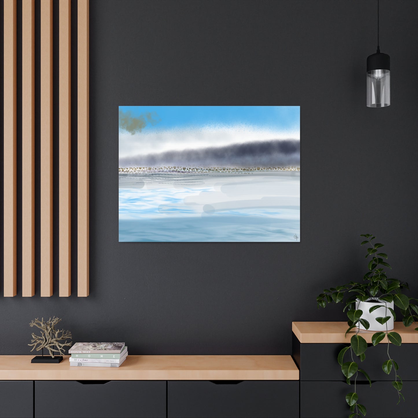 Abstract Coastal 1 Canvas Print - Alja Design