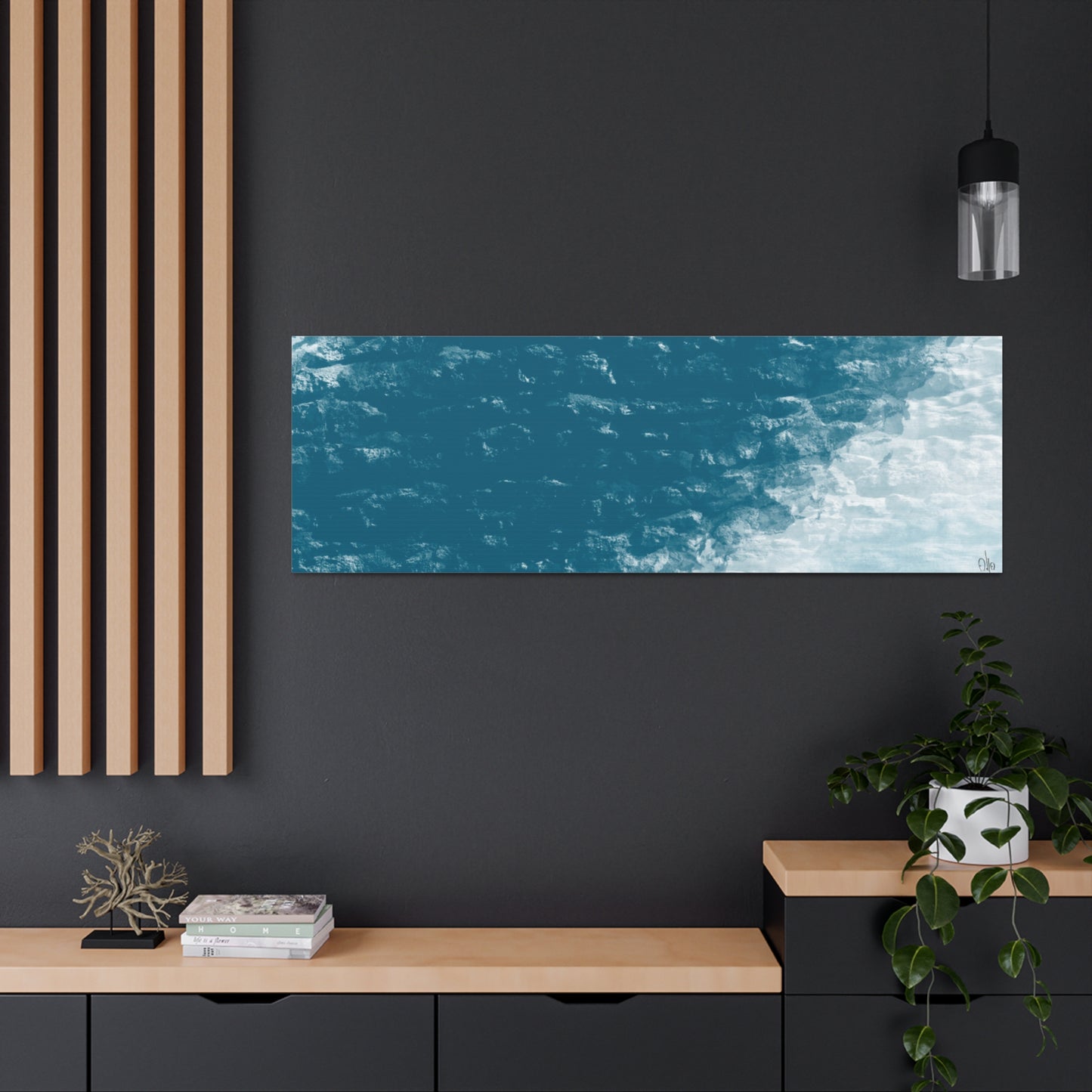 Abstract Coastal 2 Canvas Print - Alja Design