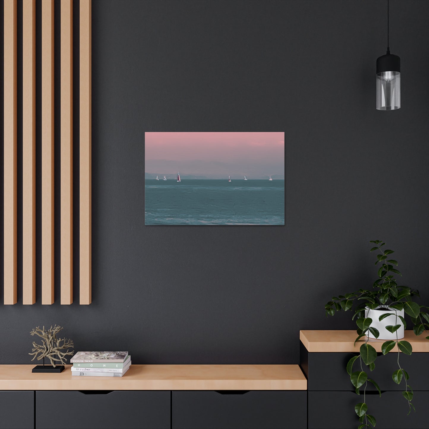 Six on the Water Canvas Print - Alja Design