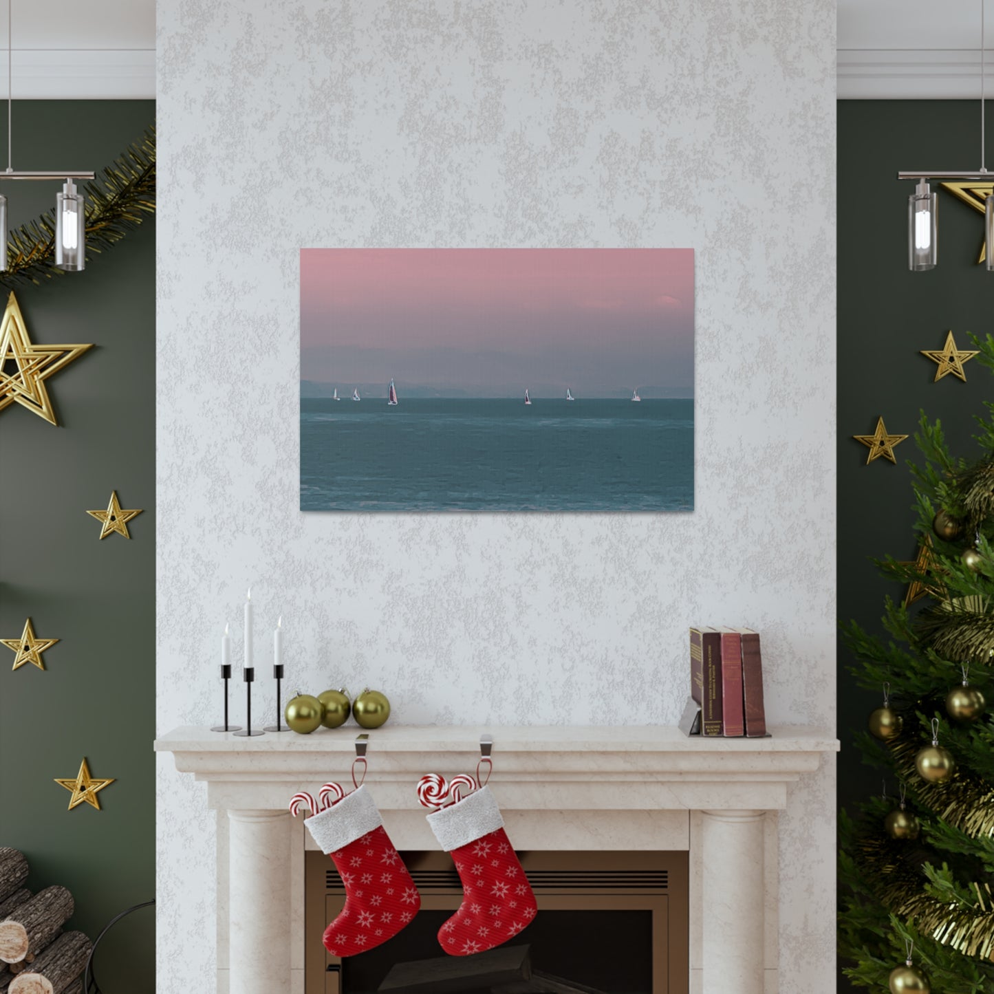 Six on the Water Canvas Print - Alja Design