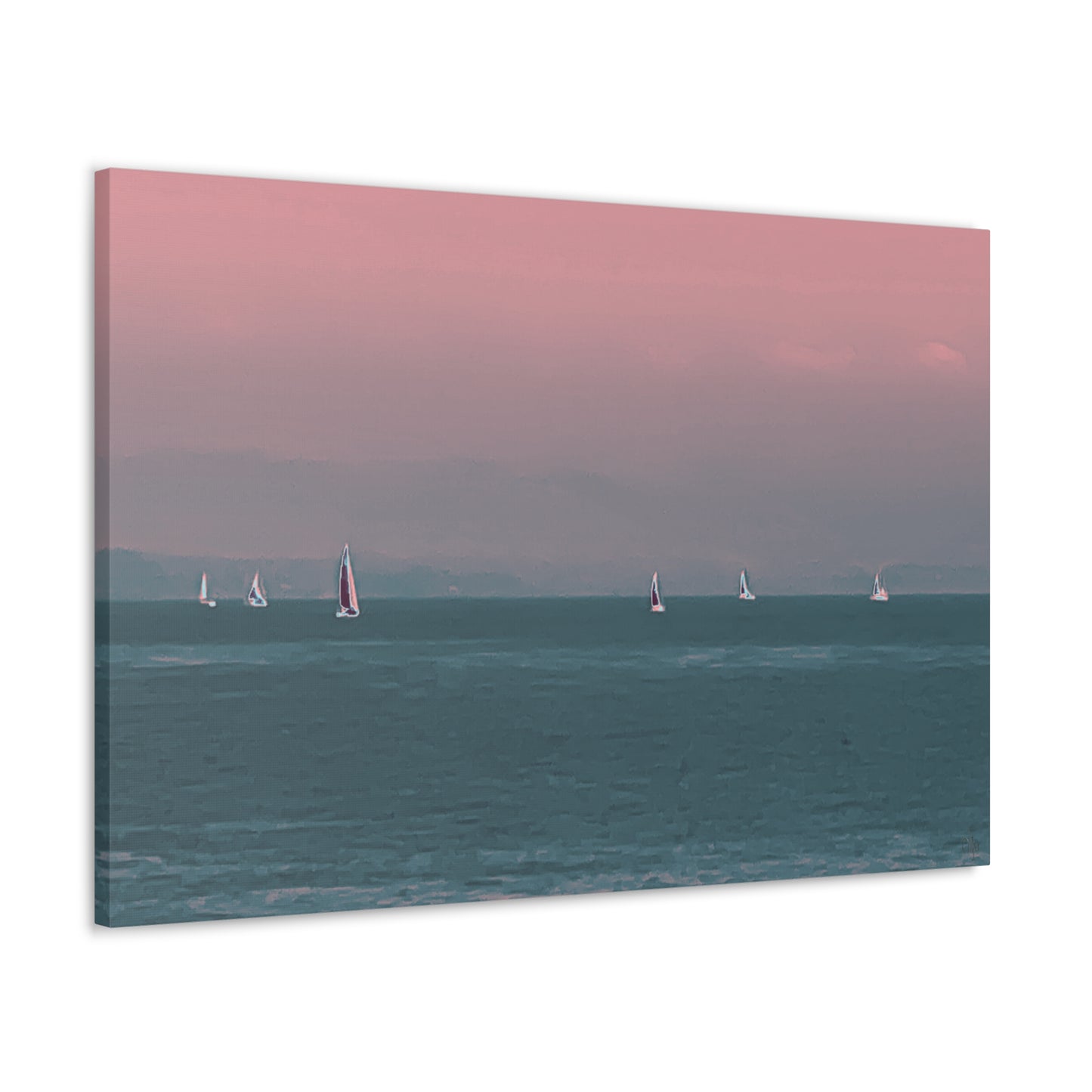 Six on the Water Canvas Print - Alja Design