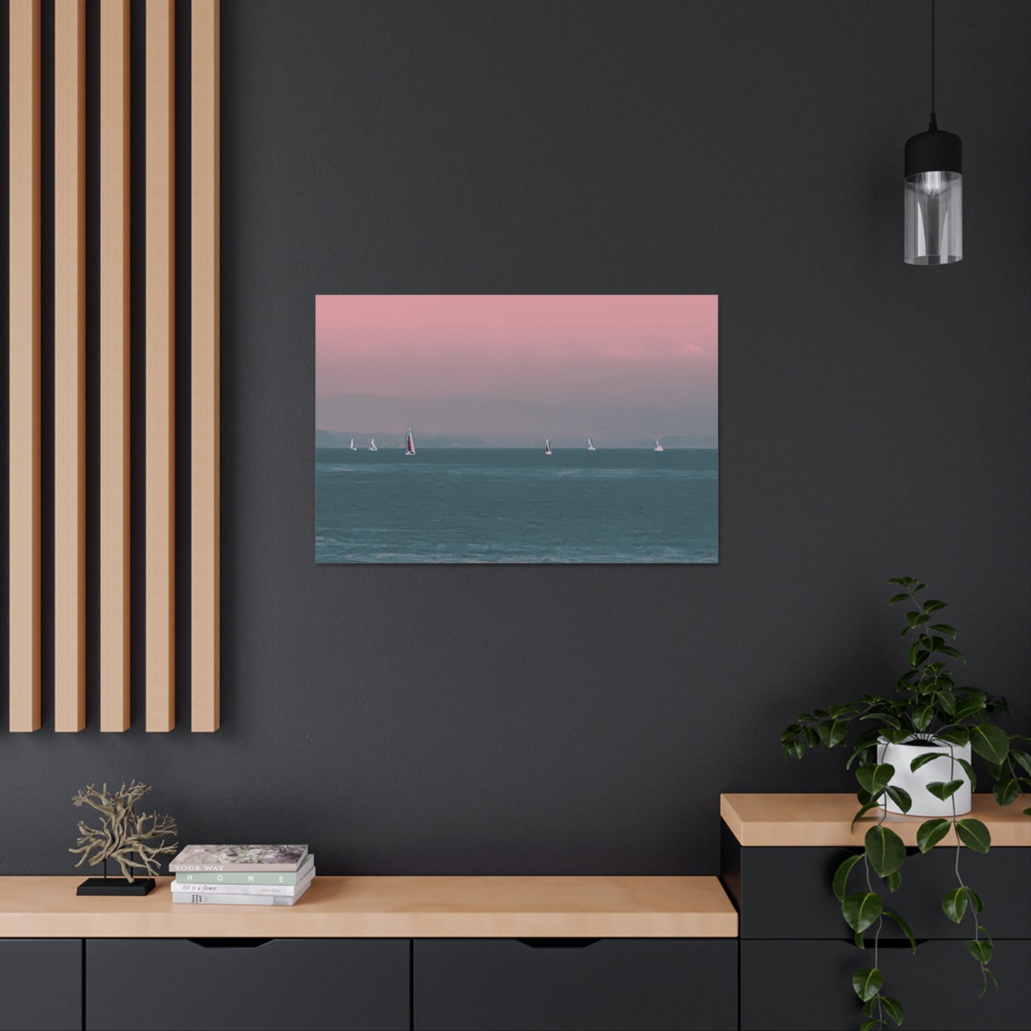 Six on the Water Canvas Print - Alja Design