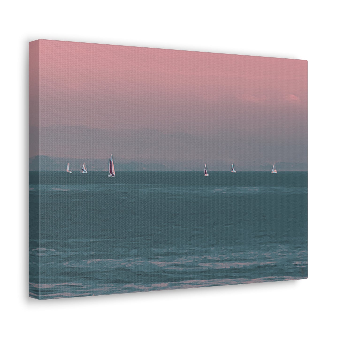 Six on the Water Canvas Print - Alja Design