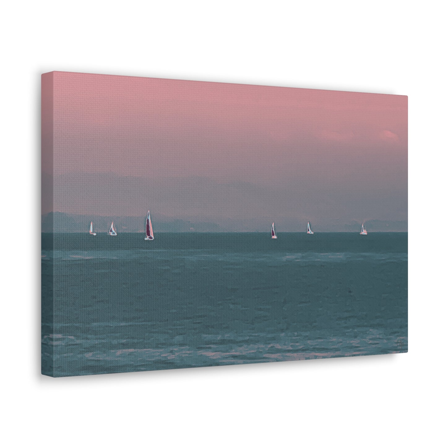 Six on the Water Canvas Print - Alja Design