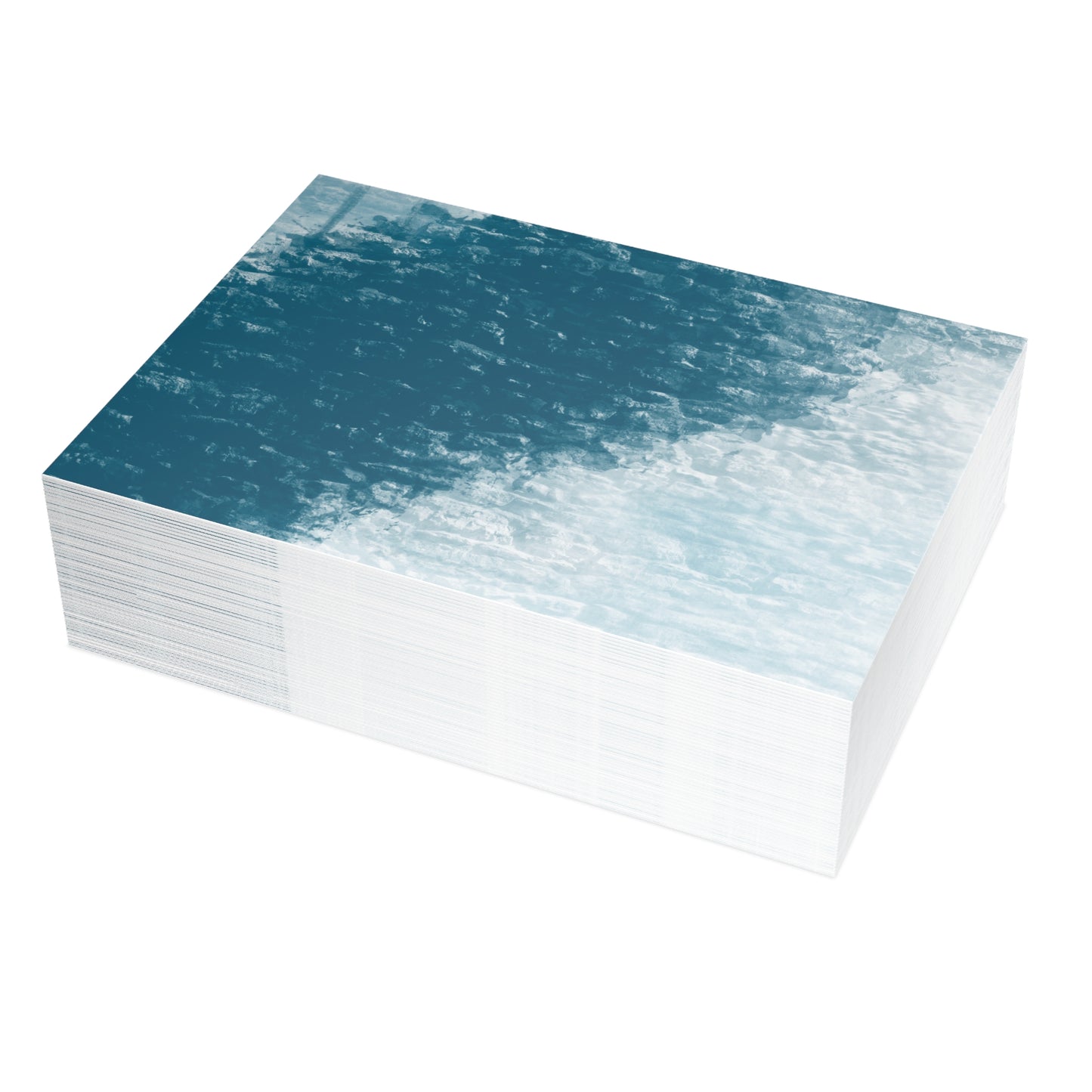 Abstract Coastal 2 Folded Greeting Card - Alja Design