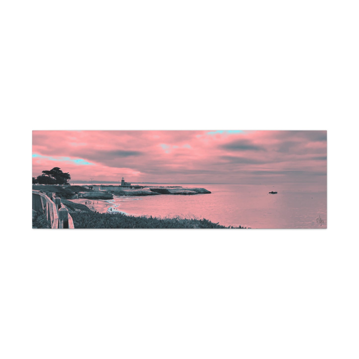Red Lighthouse Canvas Print - Alja Design