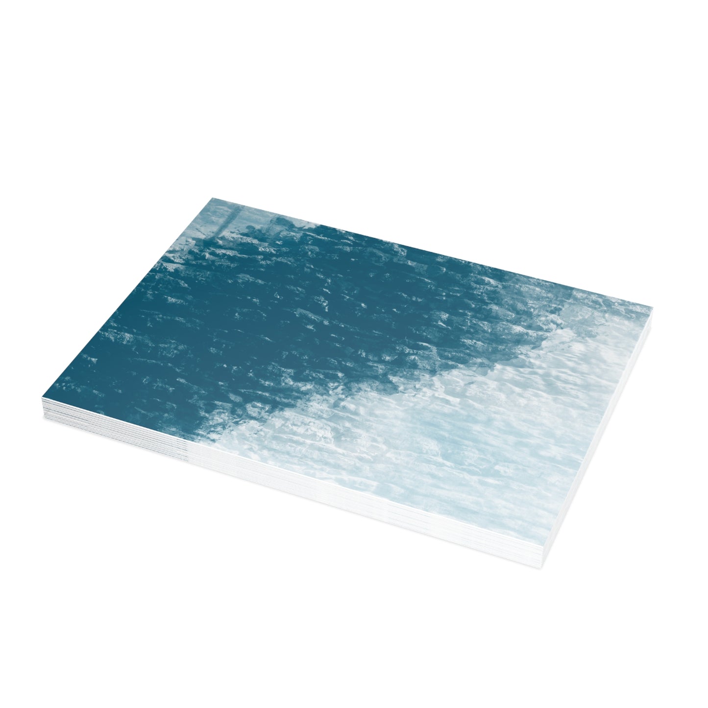 Abstract Coastal 2 Folded Greeting Card - Alja Design