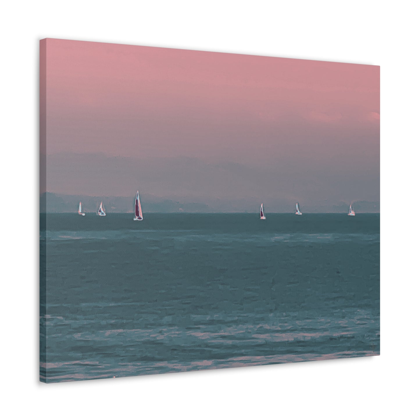 Six on the Water Canvas Print - Alja Design