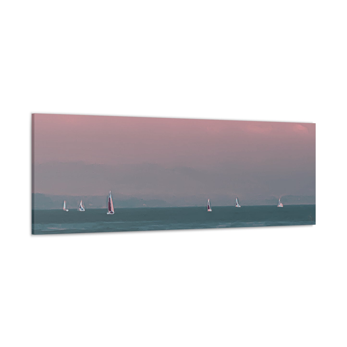 Six on the Water Canvas Print - Alja Design