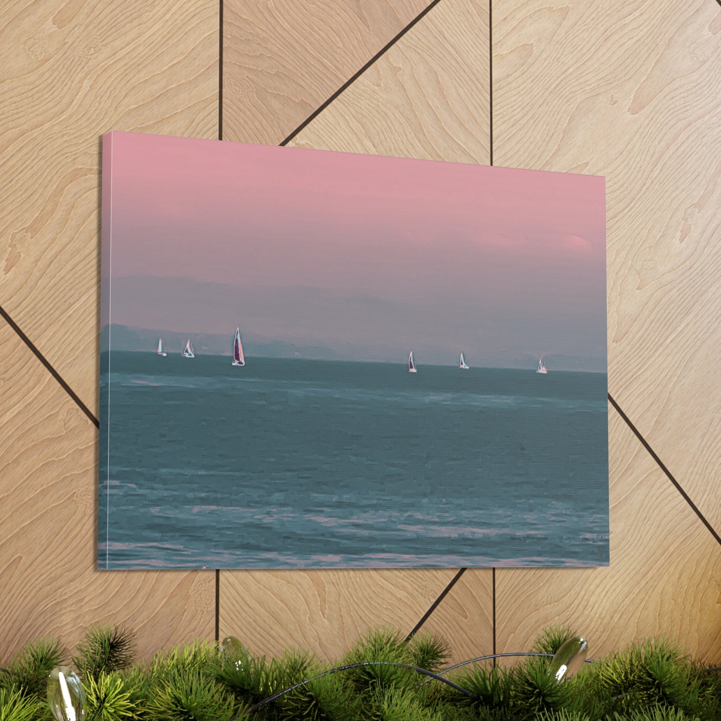 Six on the Water Canvas Print - Alja Design
