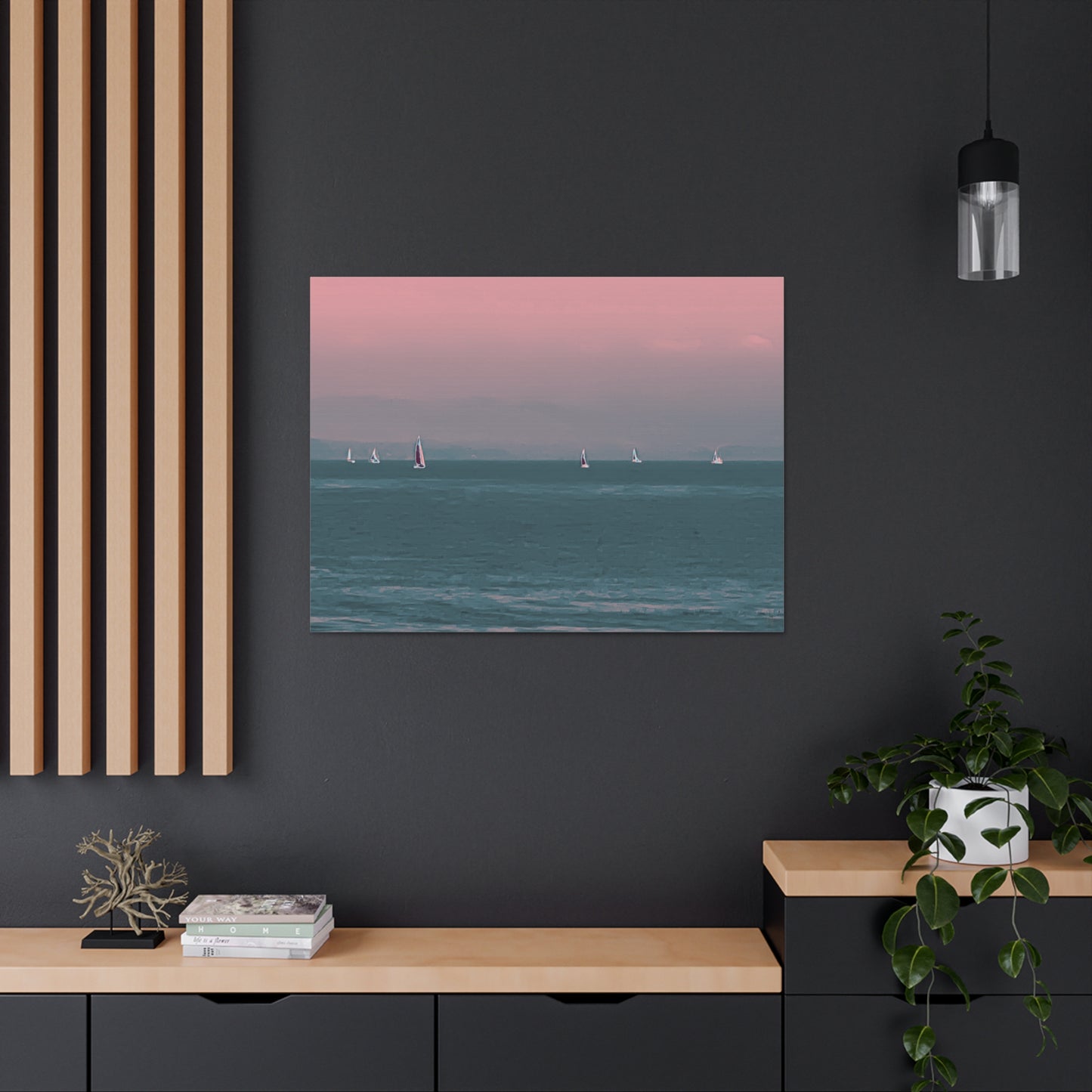 Six on the Water Canvas Print - Alja Design