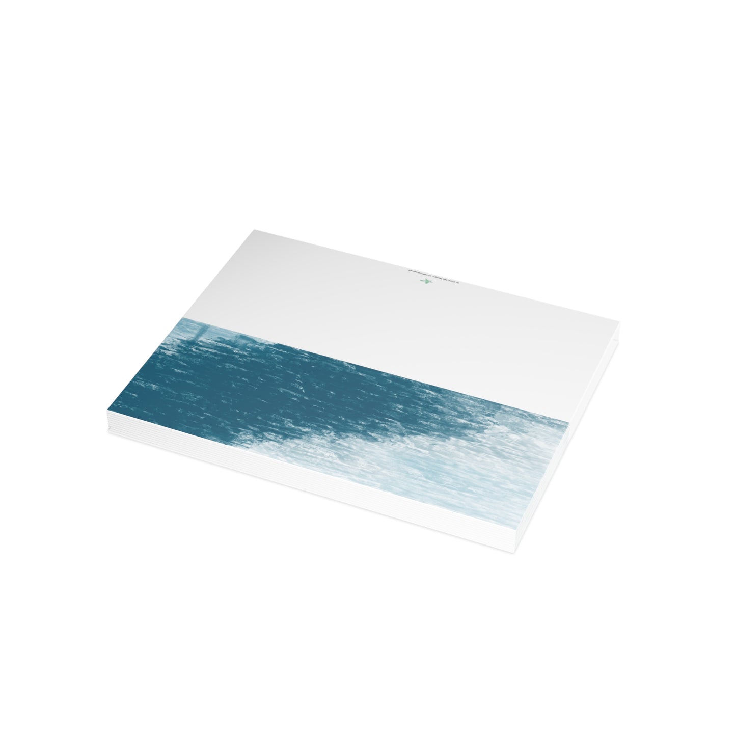 Abstract Coastal 2 Folded Greeting Card - Alja Design