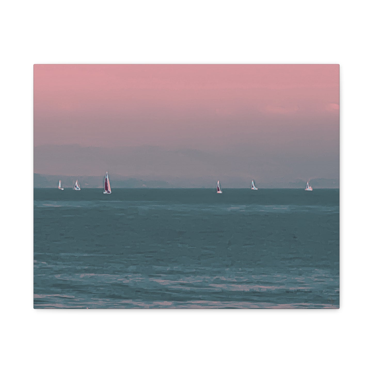 Six on the Water Canvas Print - Alja Design