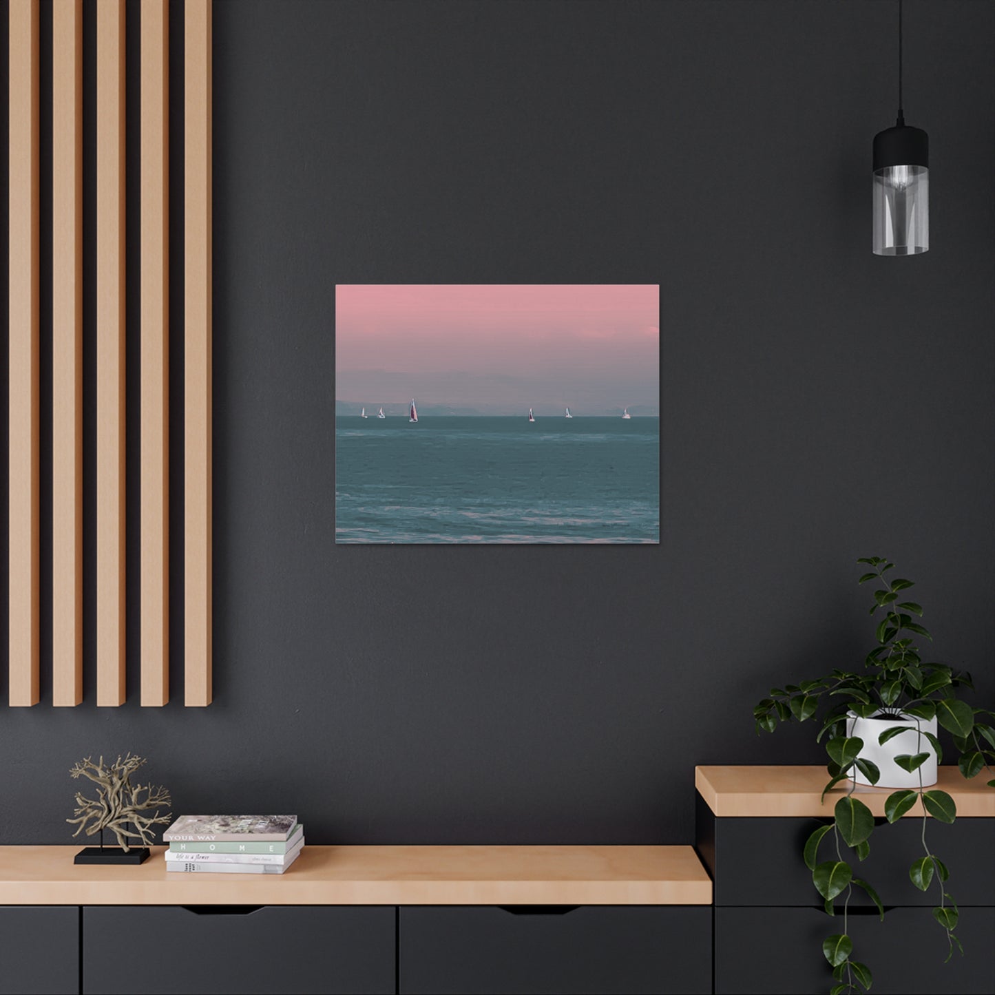 Six on the Water Canvas Print - Alja Design