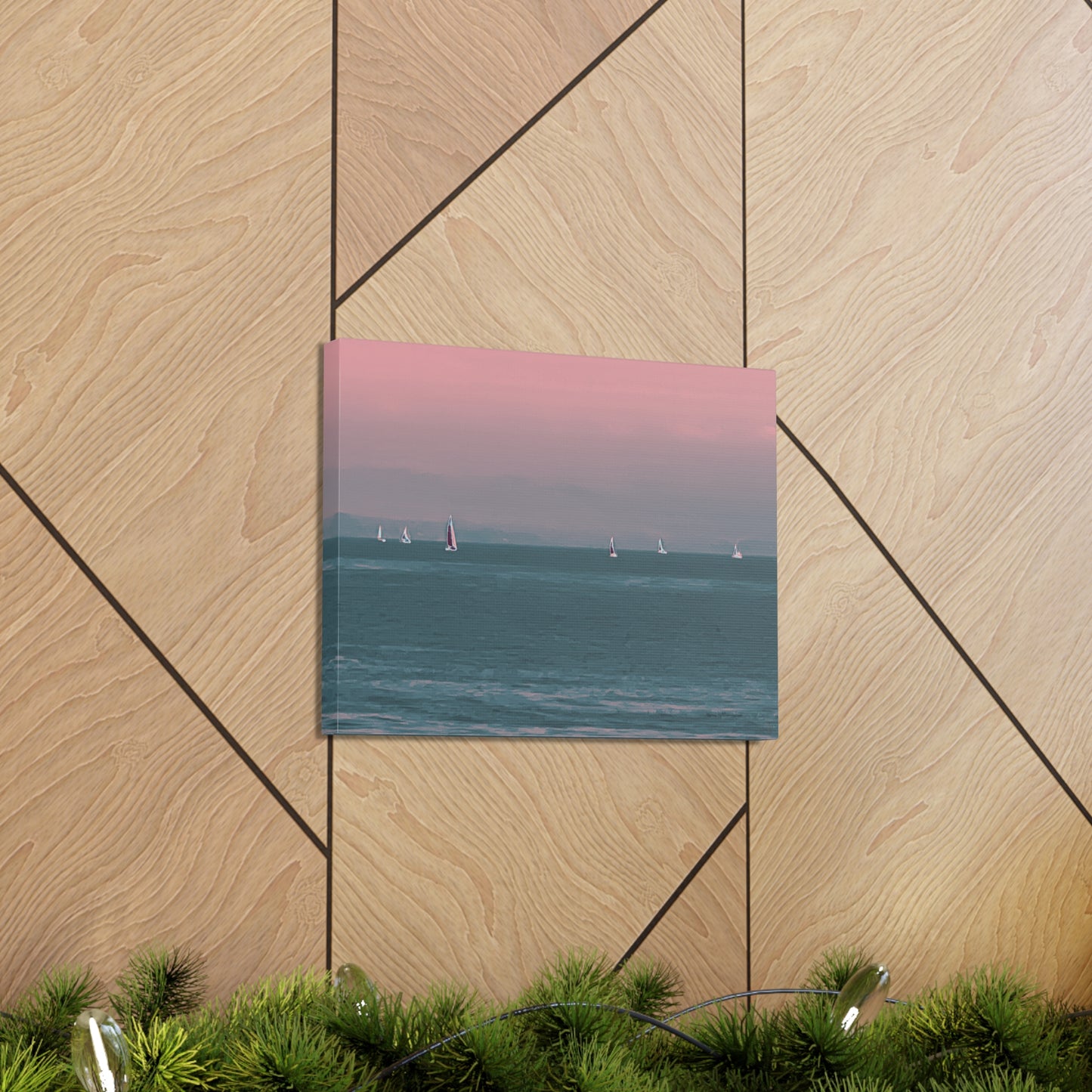 Six on the Water Canvas Print - Alja Design