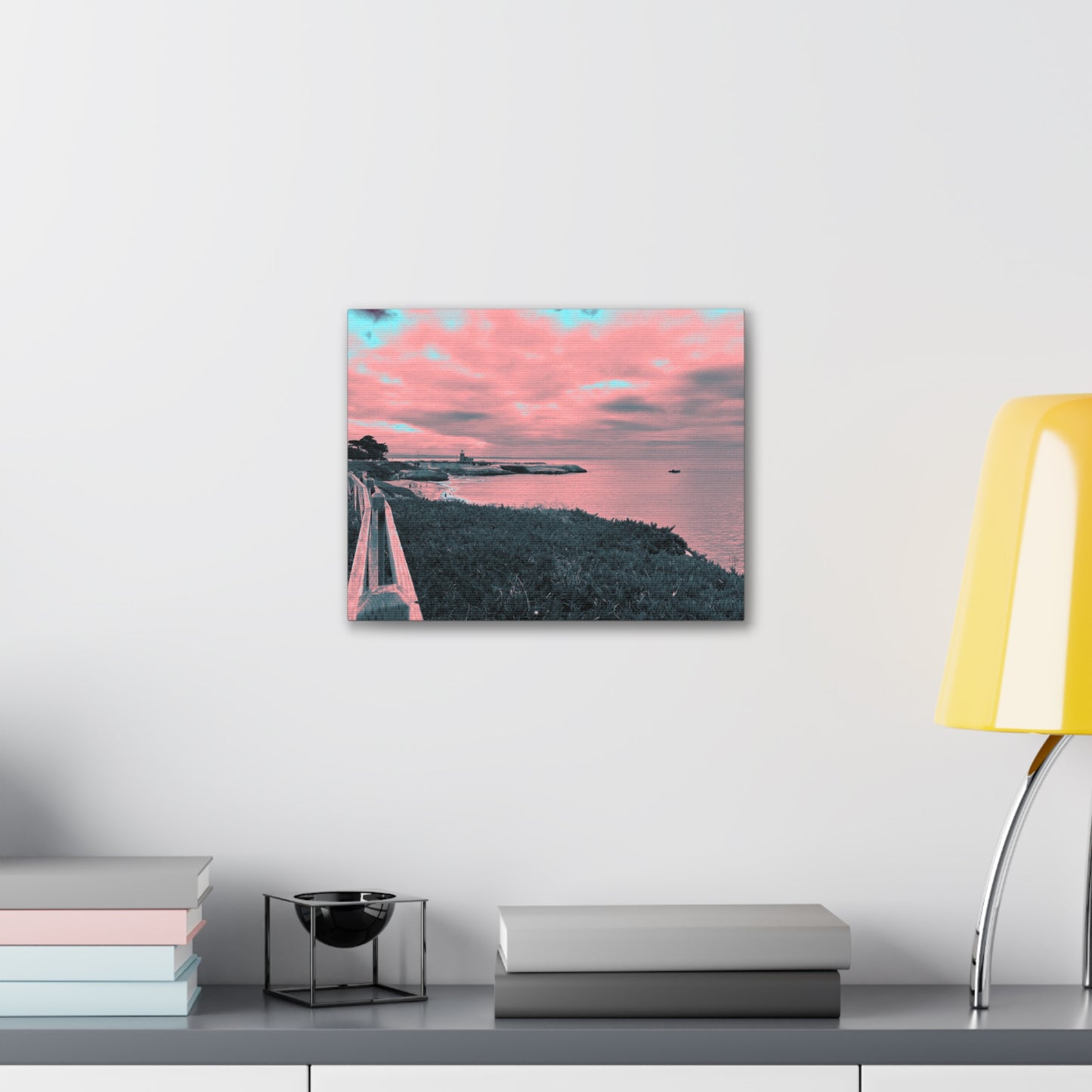Red Lighthouse Canvas Print - Alja Design
