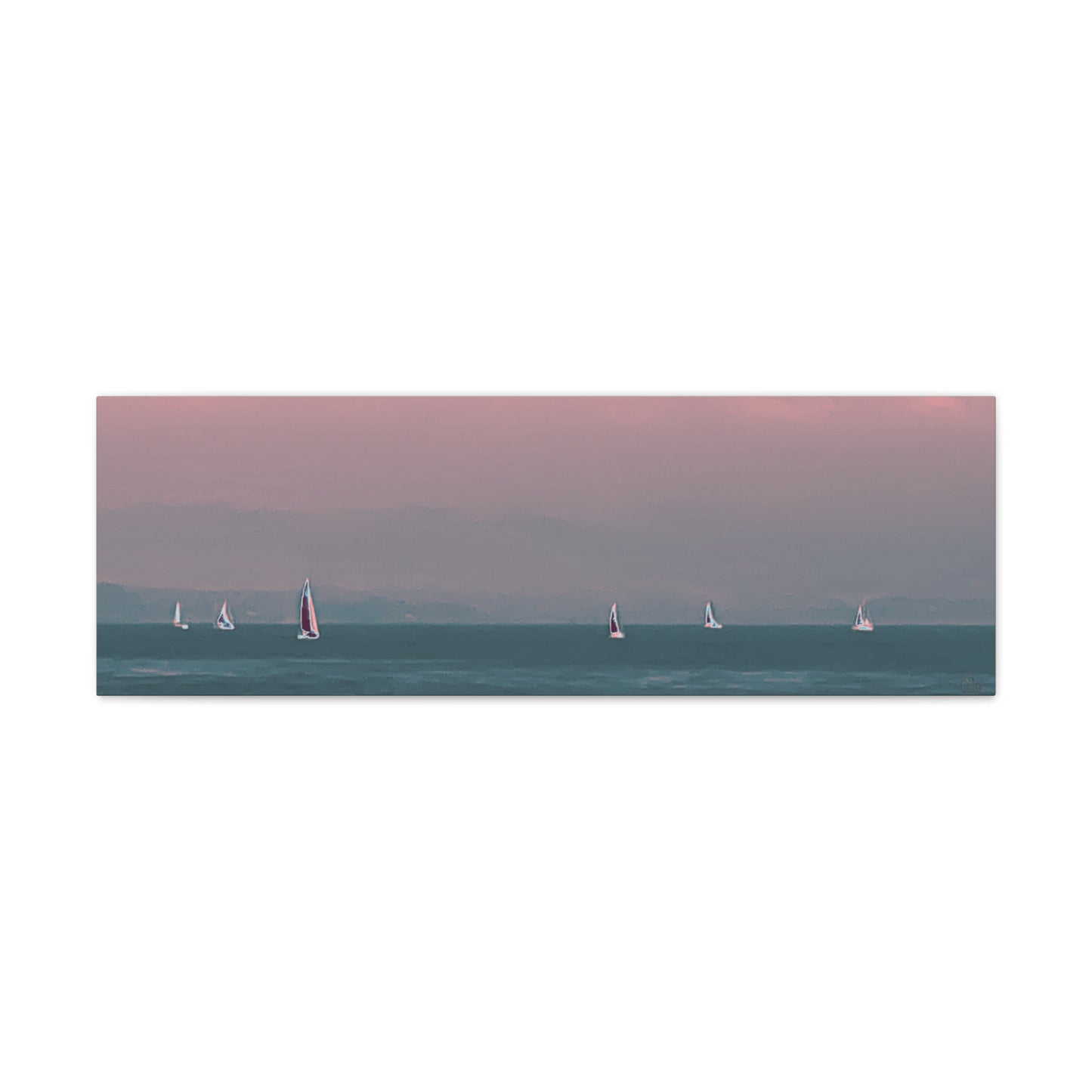Six on the Water Canvas Print - Alja Design