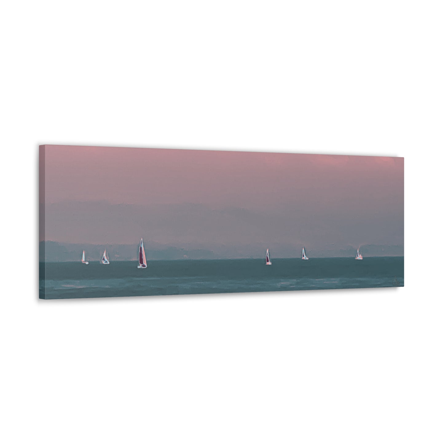 Six on the Water Canvas Print - Alja Design