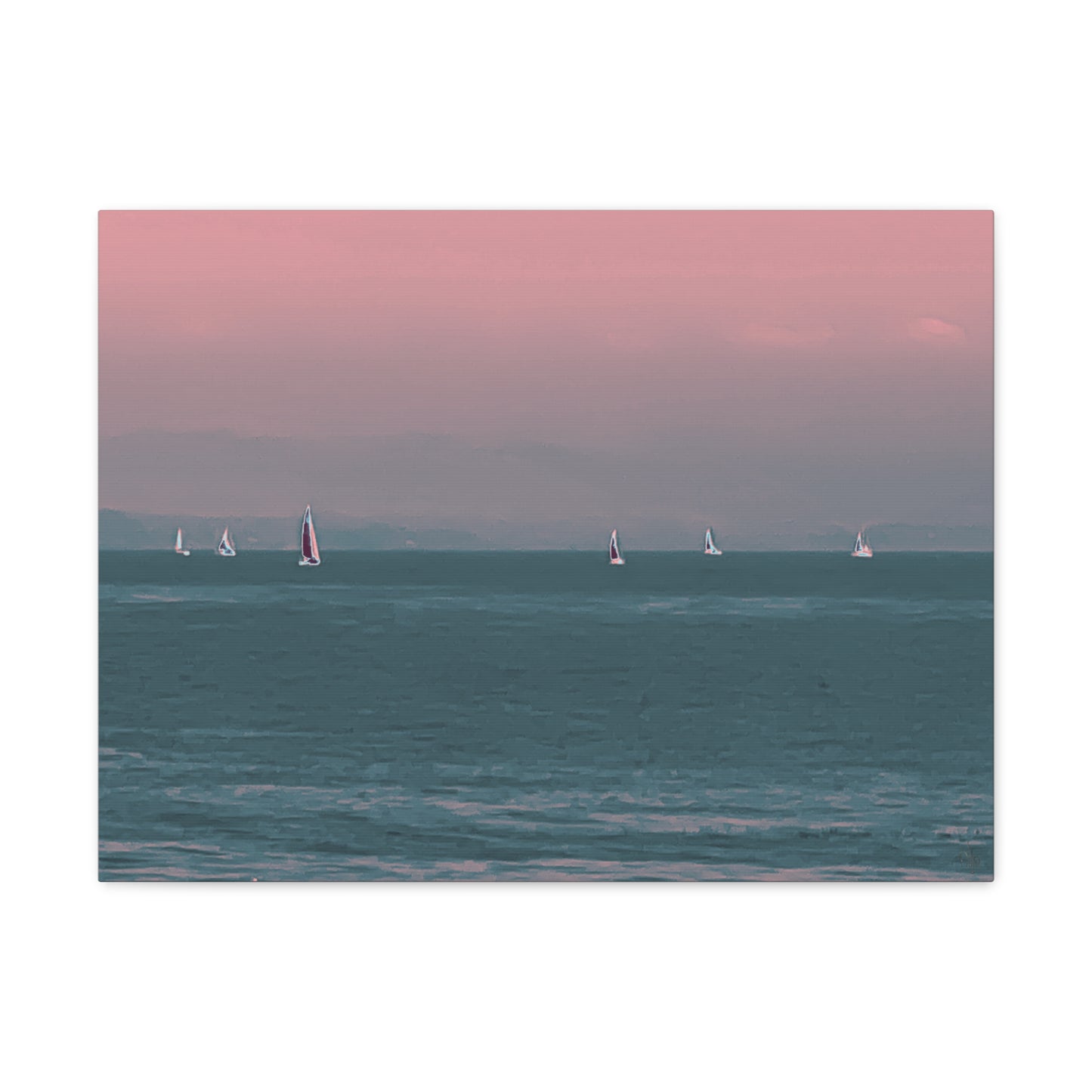 Six on the Water Canvas Print - Alja Design