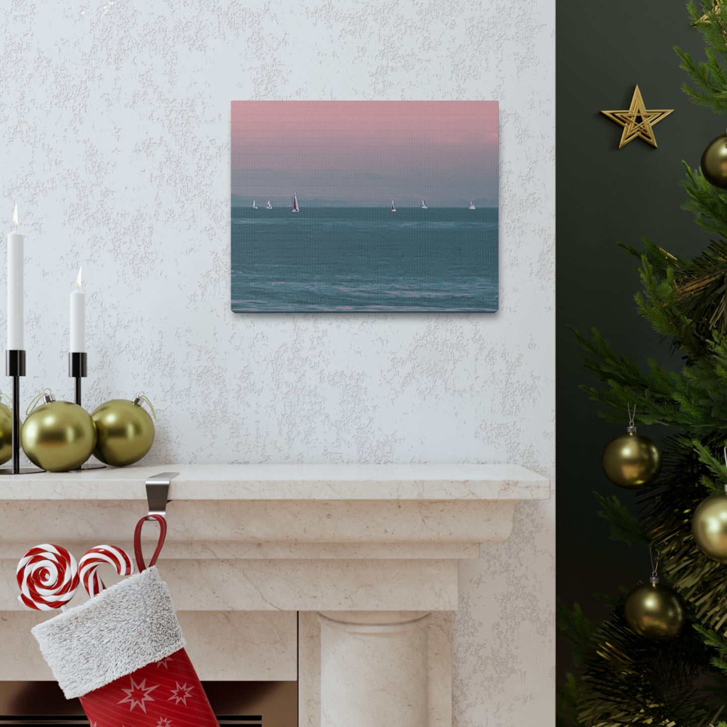 Six on the Water Canvas Print - Alja Design