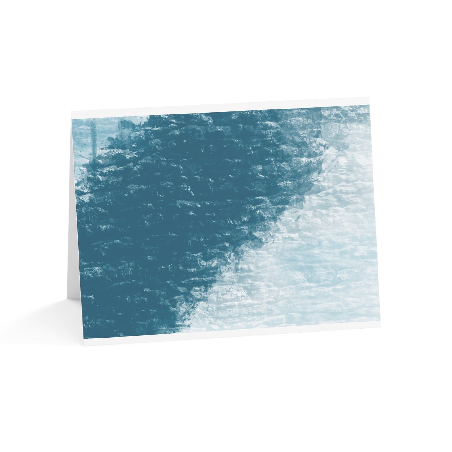Abstract Coastal 2 Folded Greeting Card - Alja Design