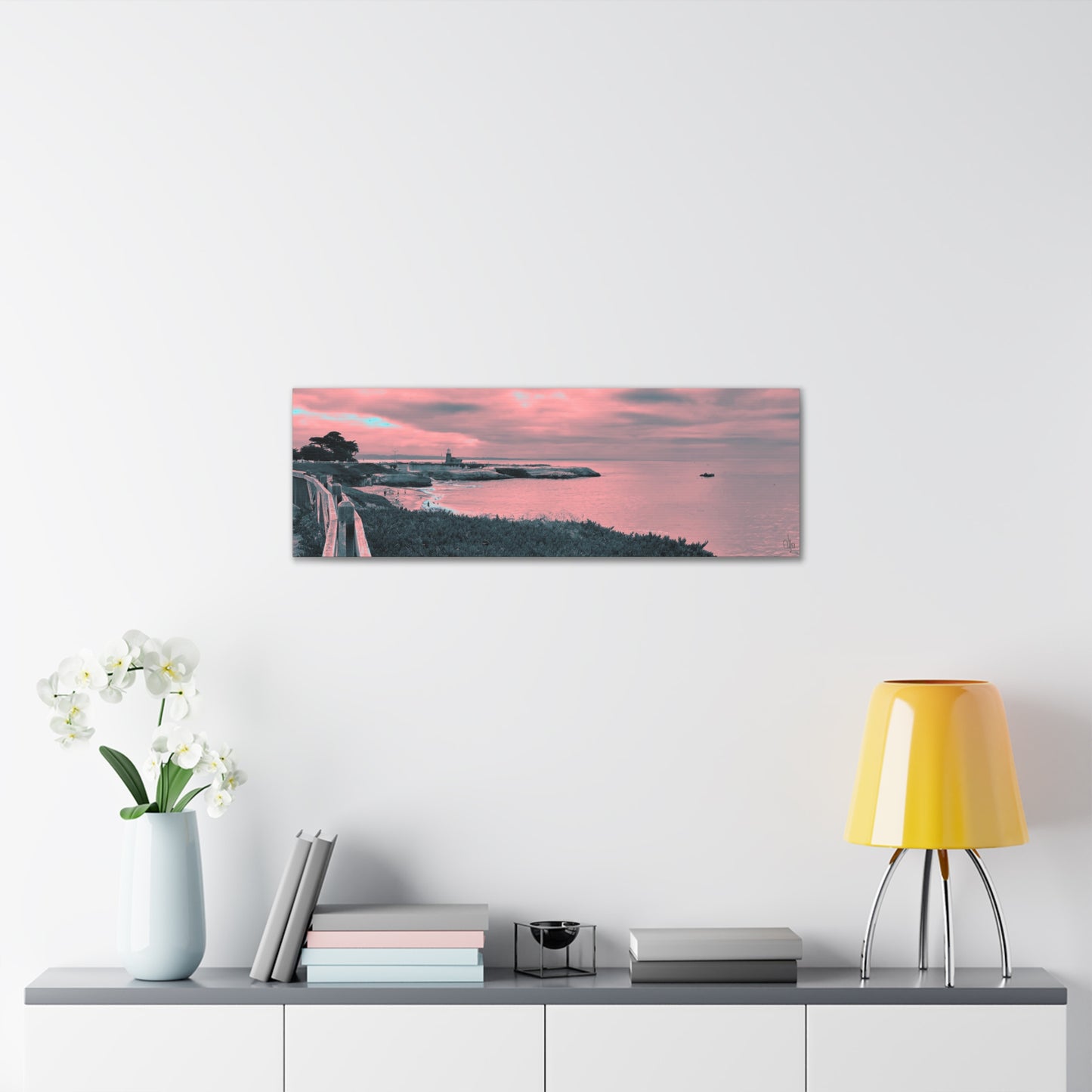 Red Lighthouse Canvas Print - Alja Design
