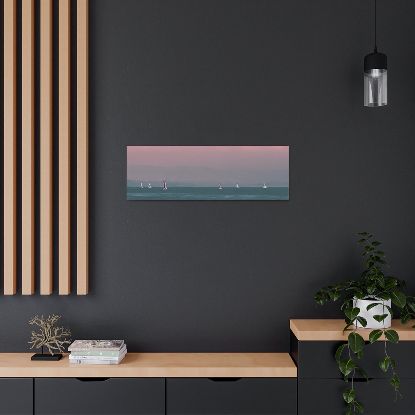 Six on the Water Canvas Print - Alja Design