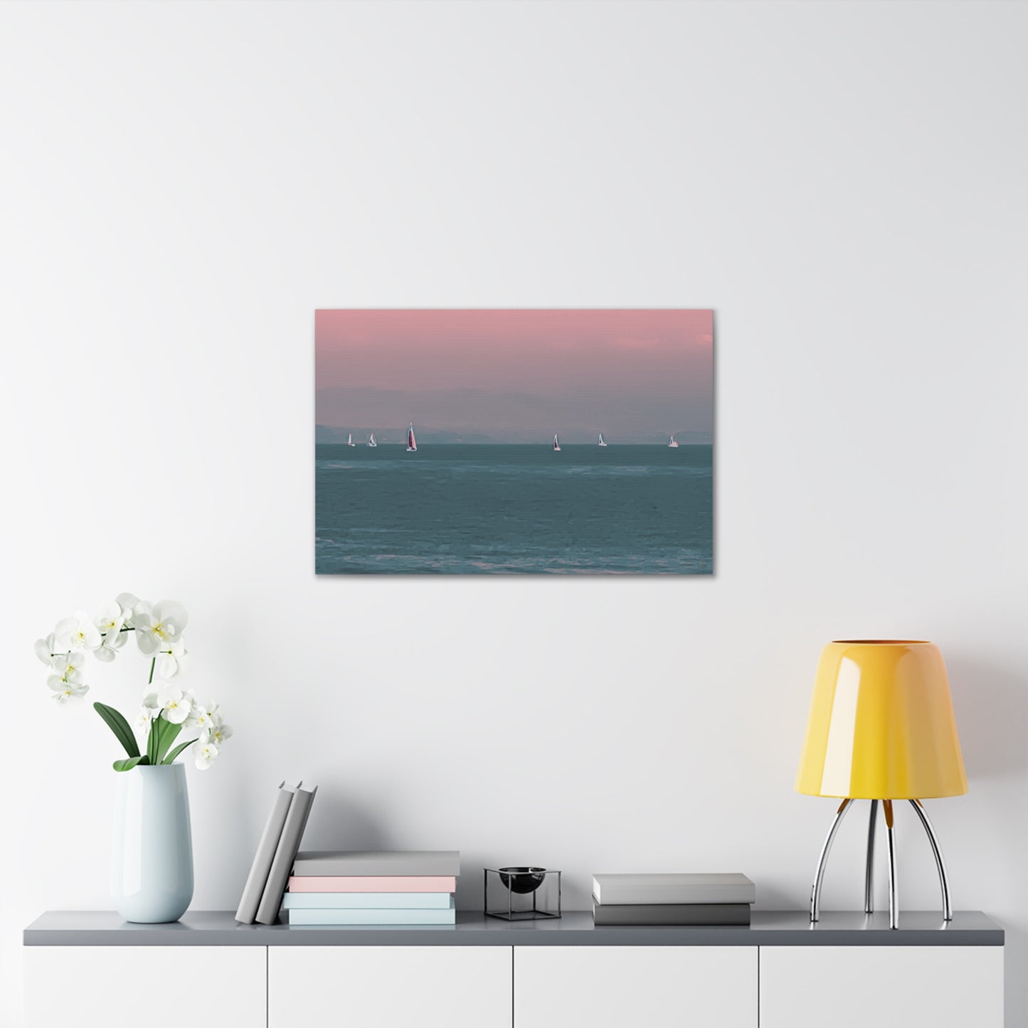 Six on the Water Canvas Print - Alja Design