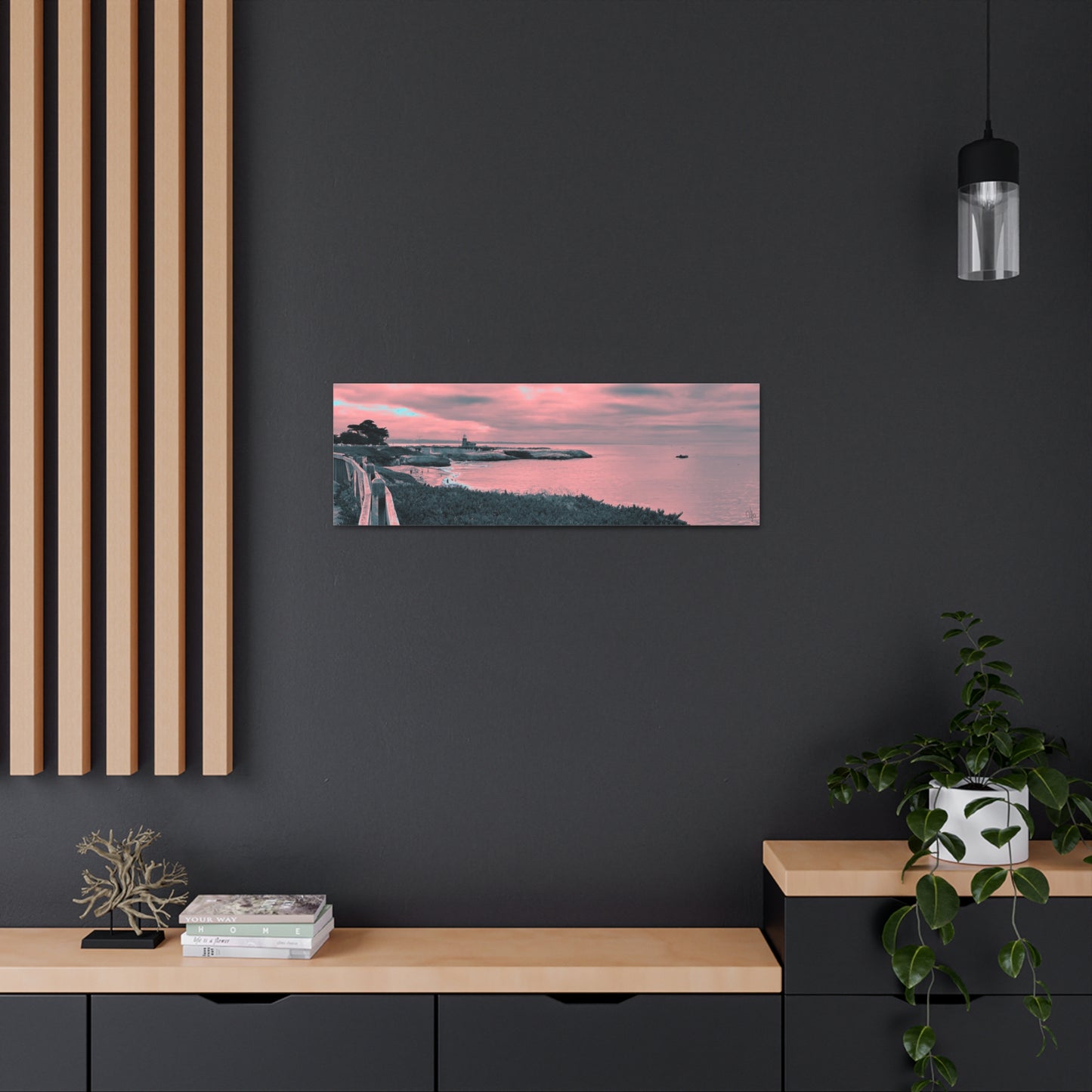 Red Lighthouse Canvas Print - Alja Design