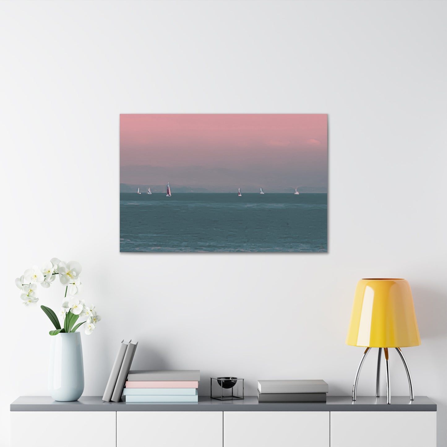 Six on the Water Canvas Print - Alja Design