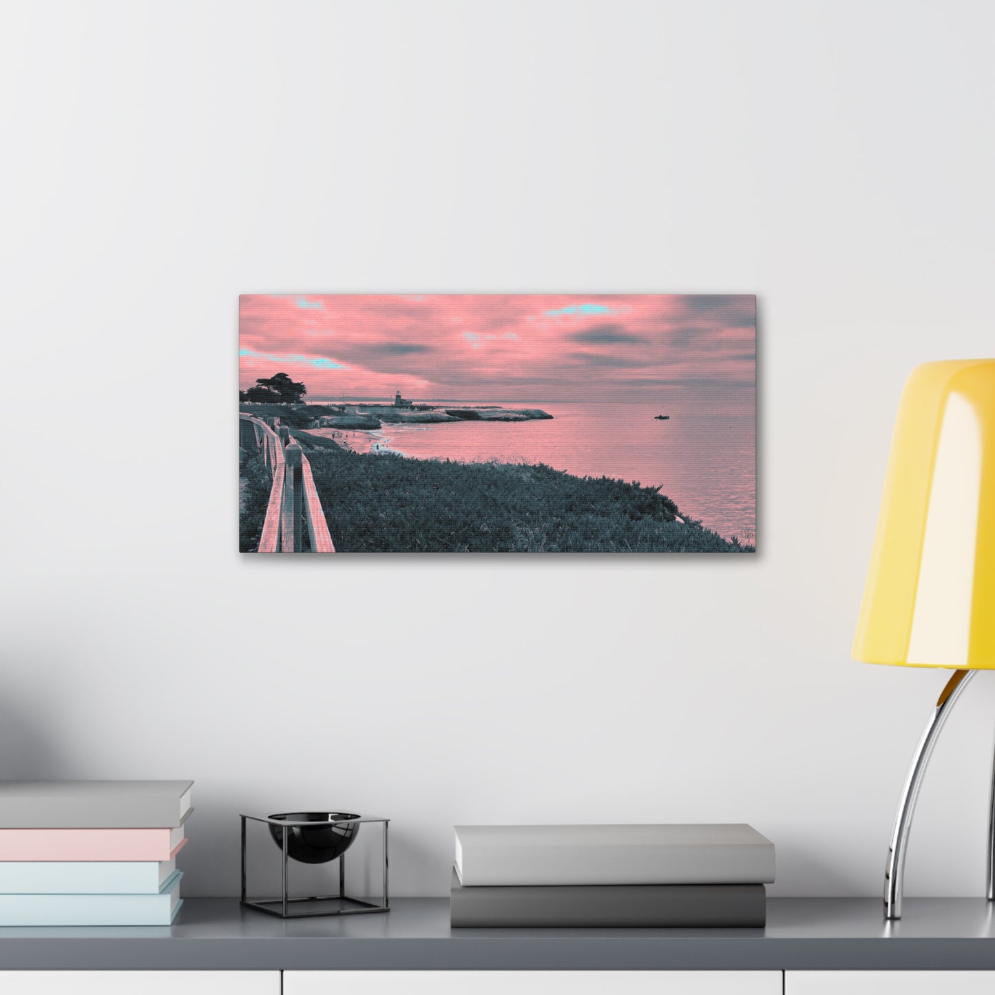 Red Lighthouse Canvas Print - Alja Design
