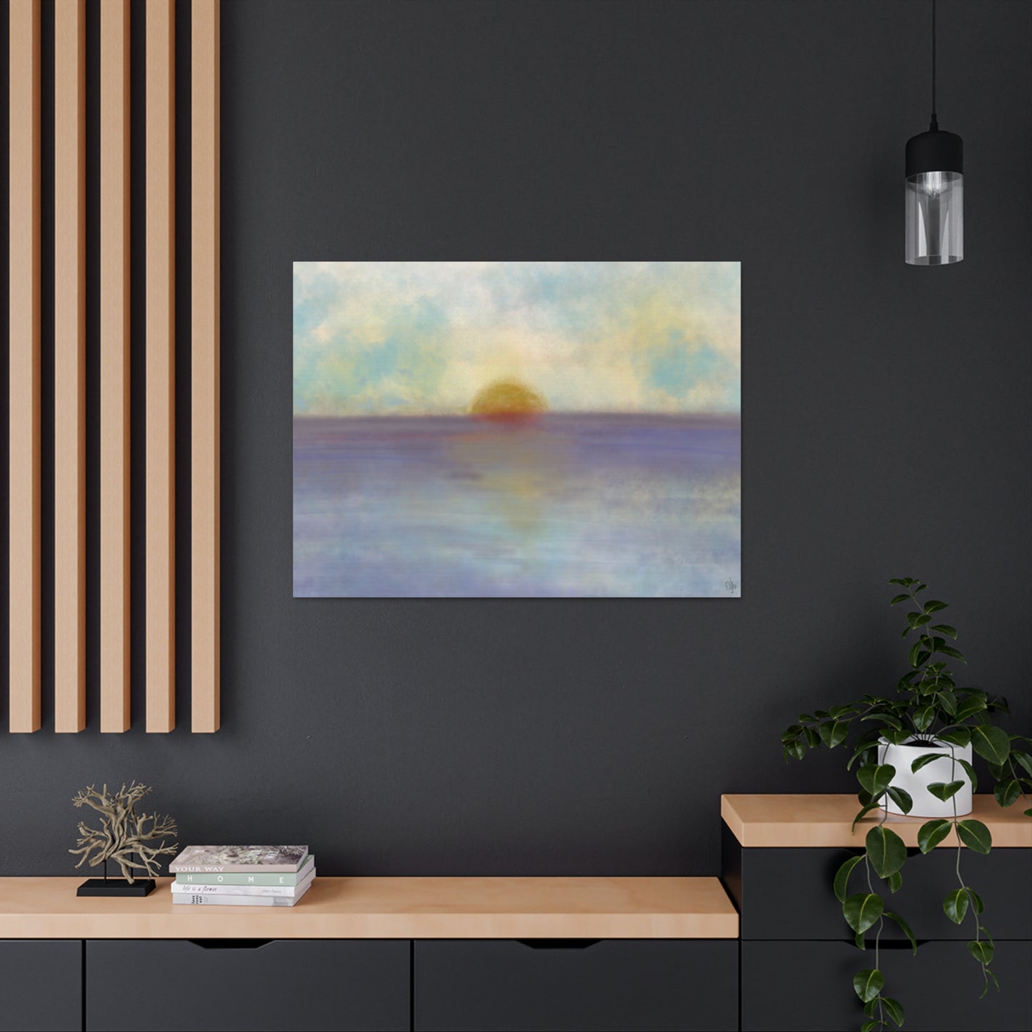 Abstract Coastal 5 Canvas Print - Alja Design