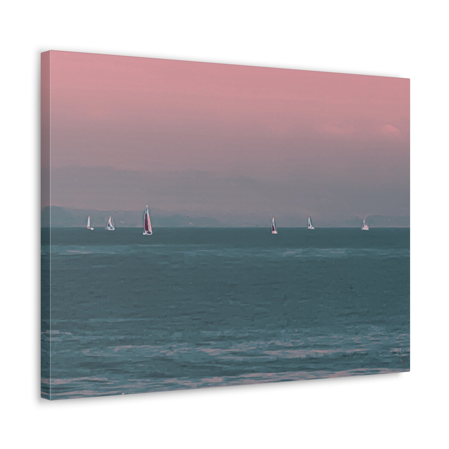 Six on the Water Canvas Print - Alja Design