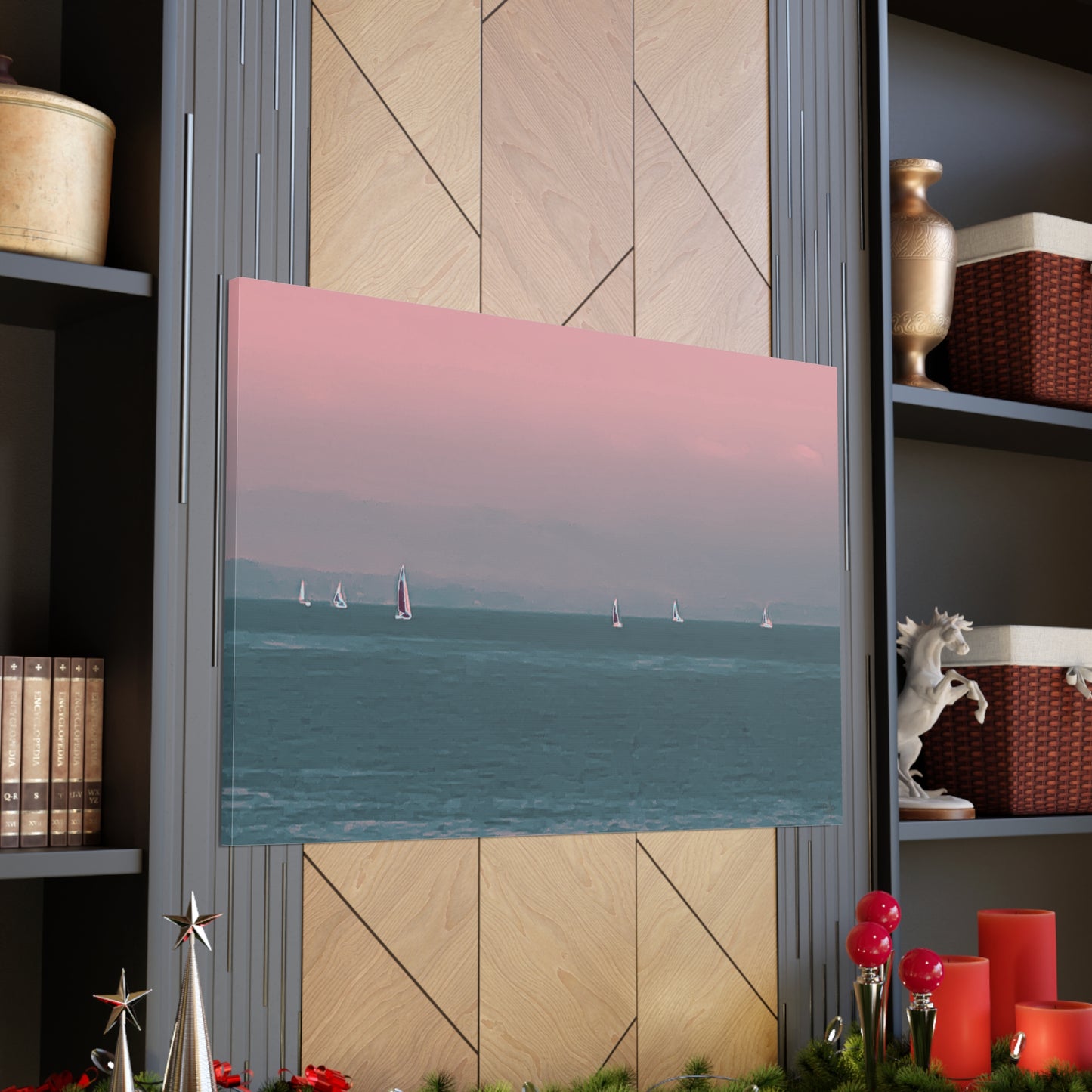 Six on the Water Canvas Print - Alja Design