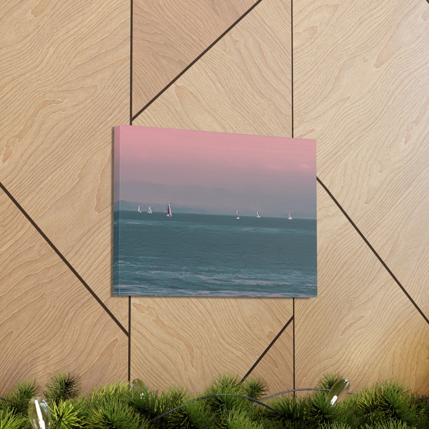 Six on the Water Canvas Print - Alja Design