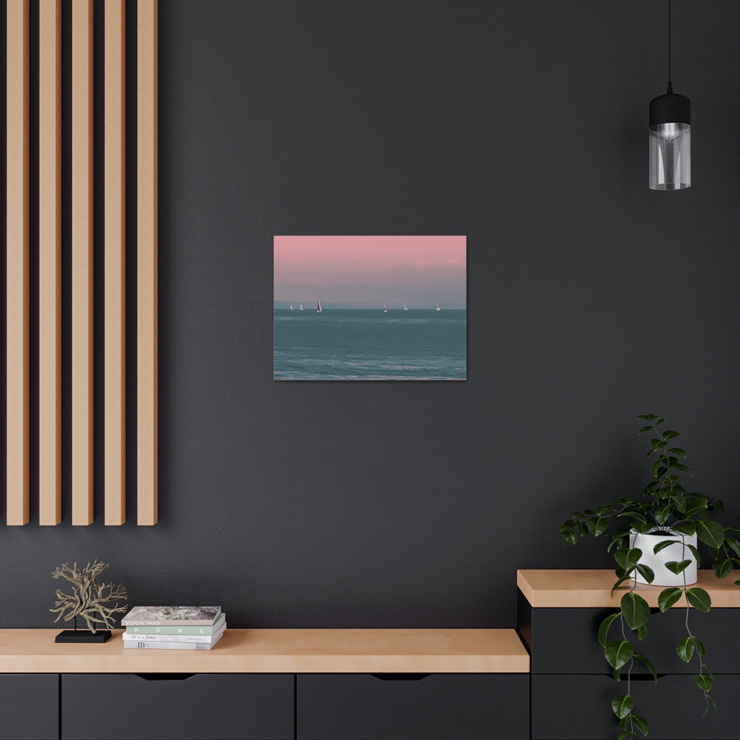 Six on the Water Canvas Print - Alja Design