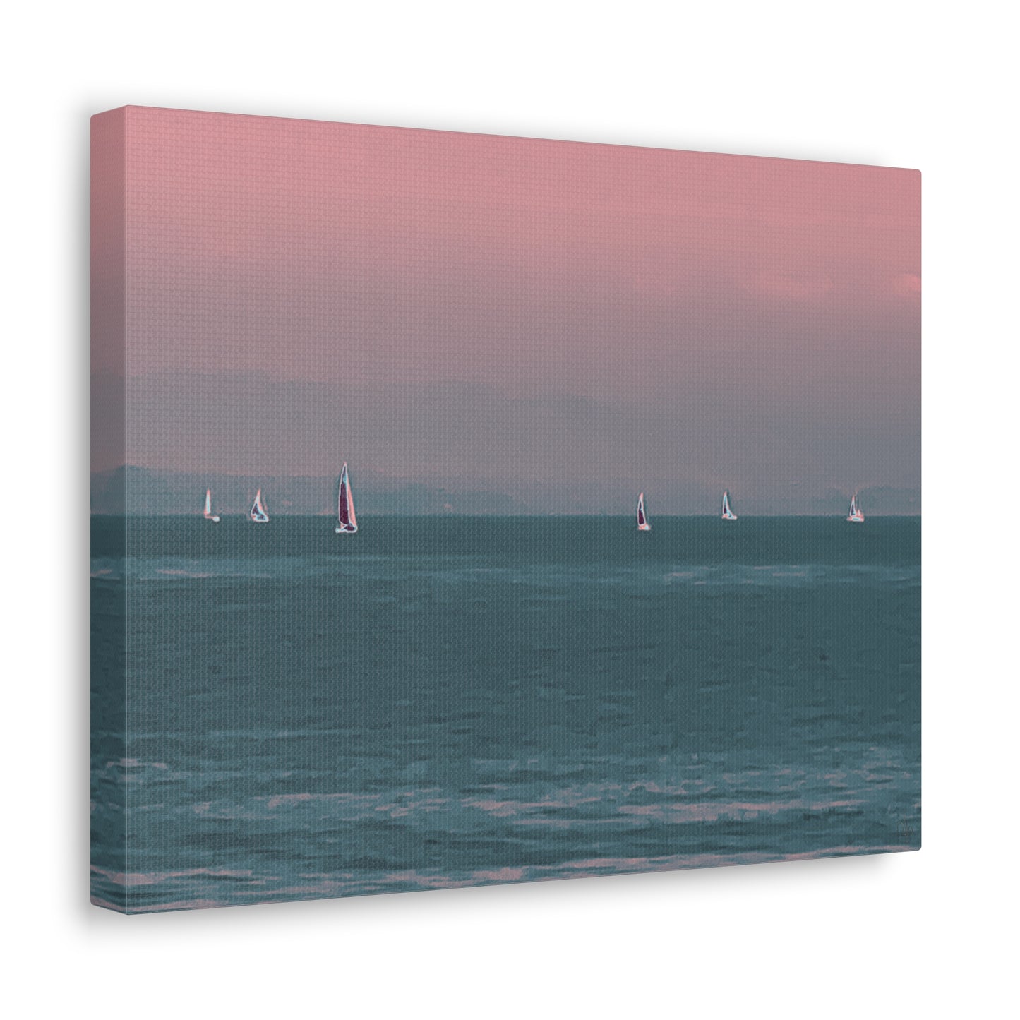 Six on the Water Canvas Print - Alja Design