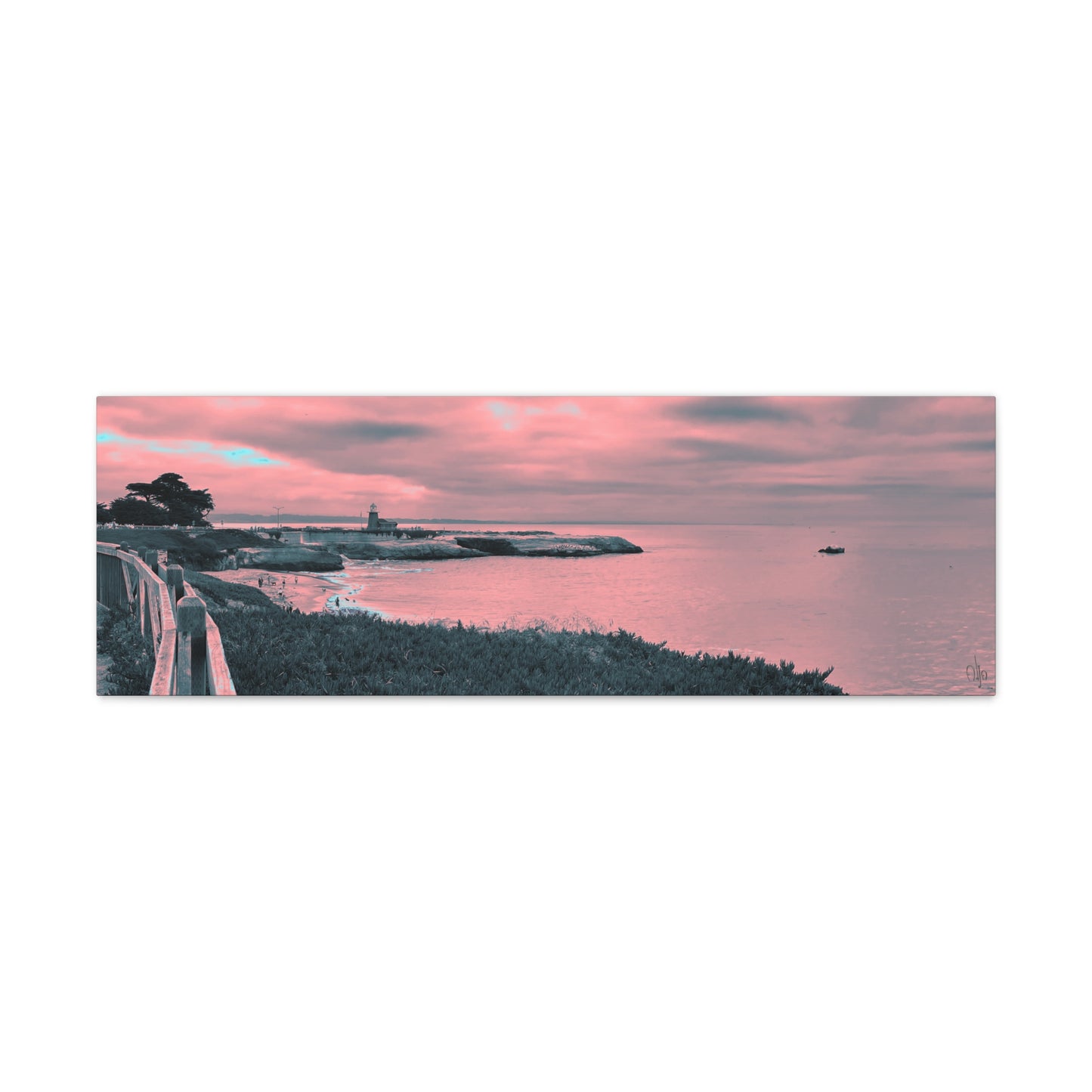 Red Lighthouse Canvas Print - Alja Design