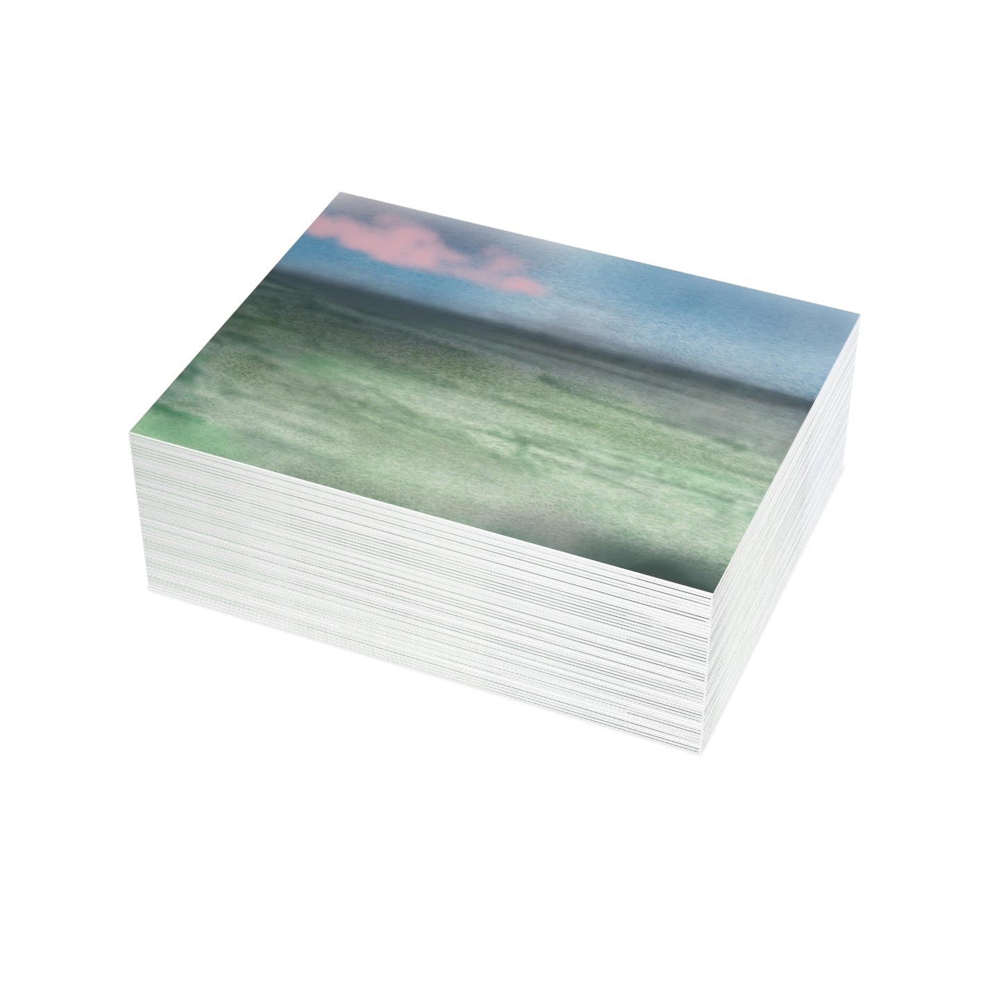 Abstract Coastal 4 Folded Greeting Card - Alja Design
